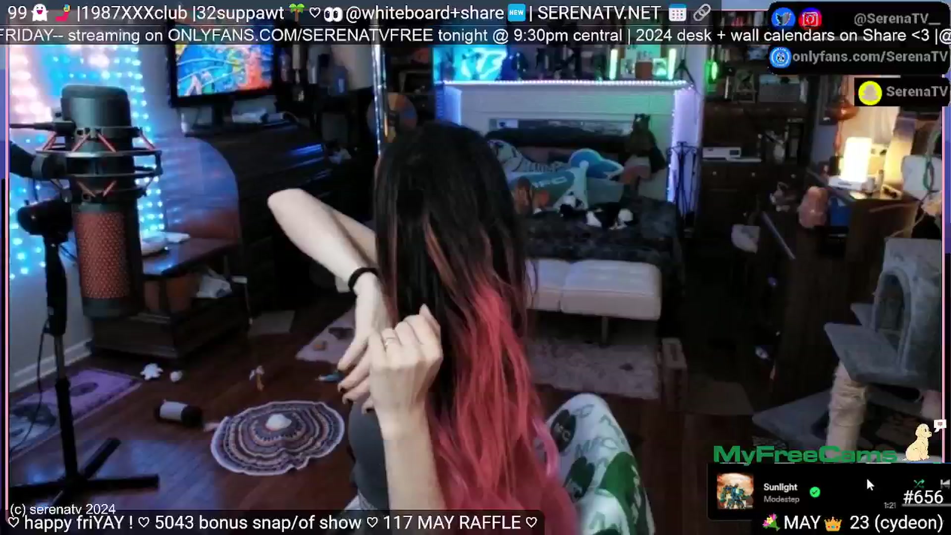 Gallery image thumbnail from serenatv's myfreecams stream on, 05/24/2024, 20:35 image 9 of 20