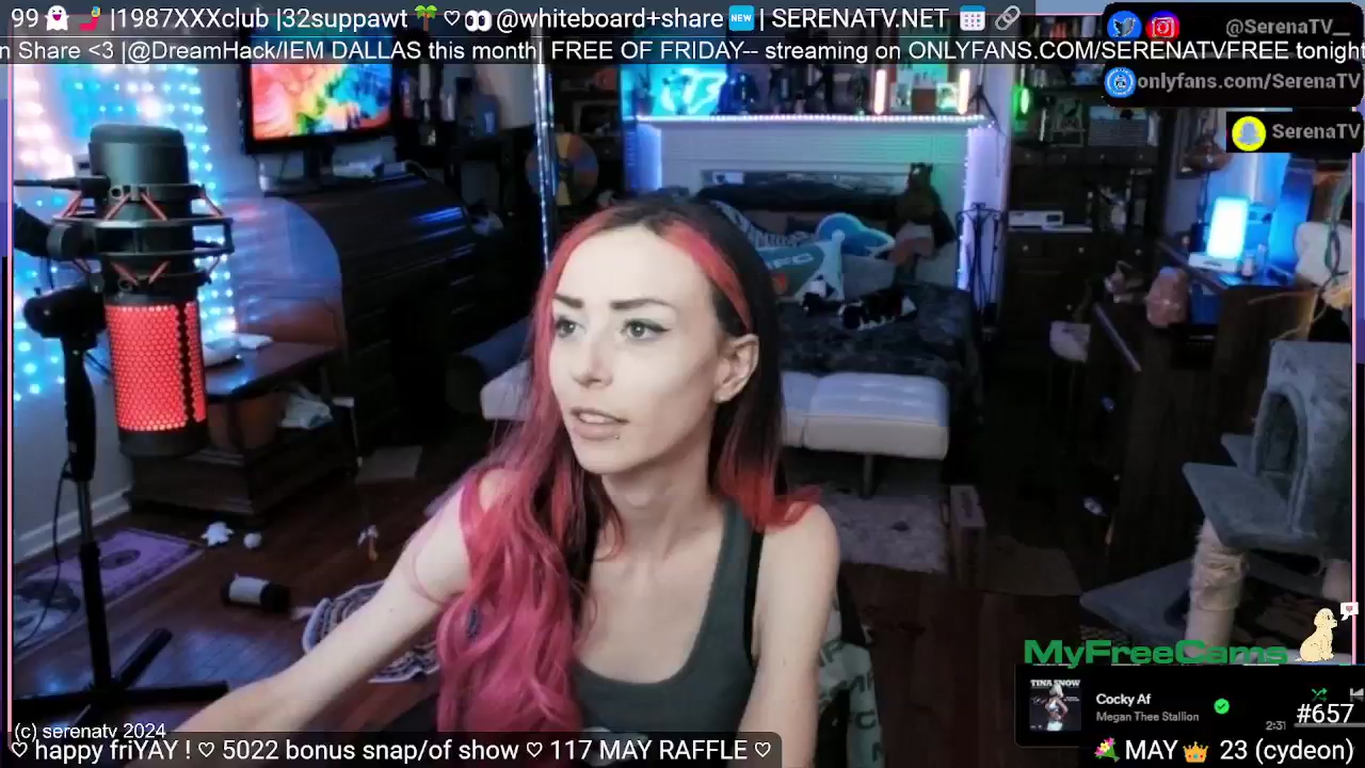 Gallery image thumbnail from serenatv's myfreecams stream on, 05/24/2024, 20:35 image 15 of 20
