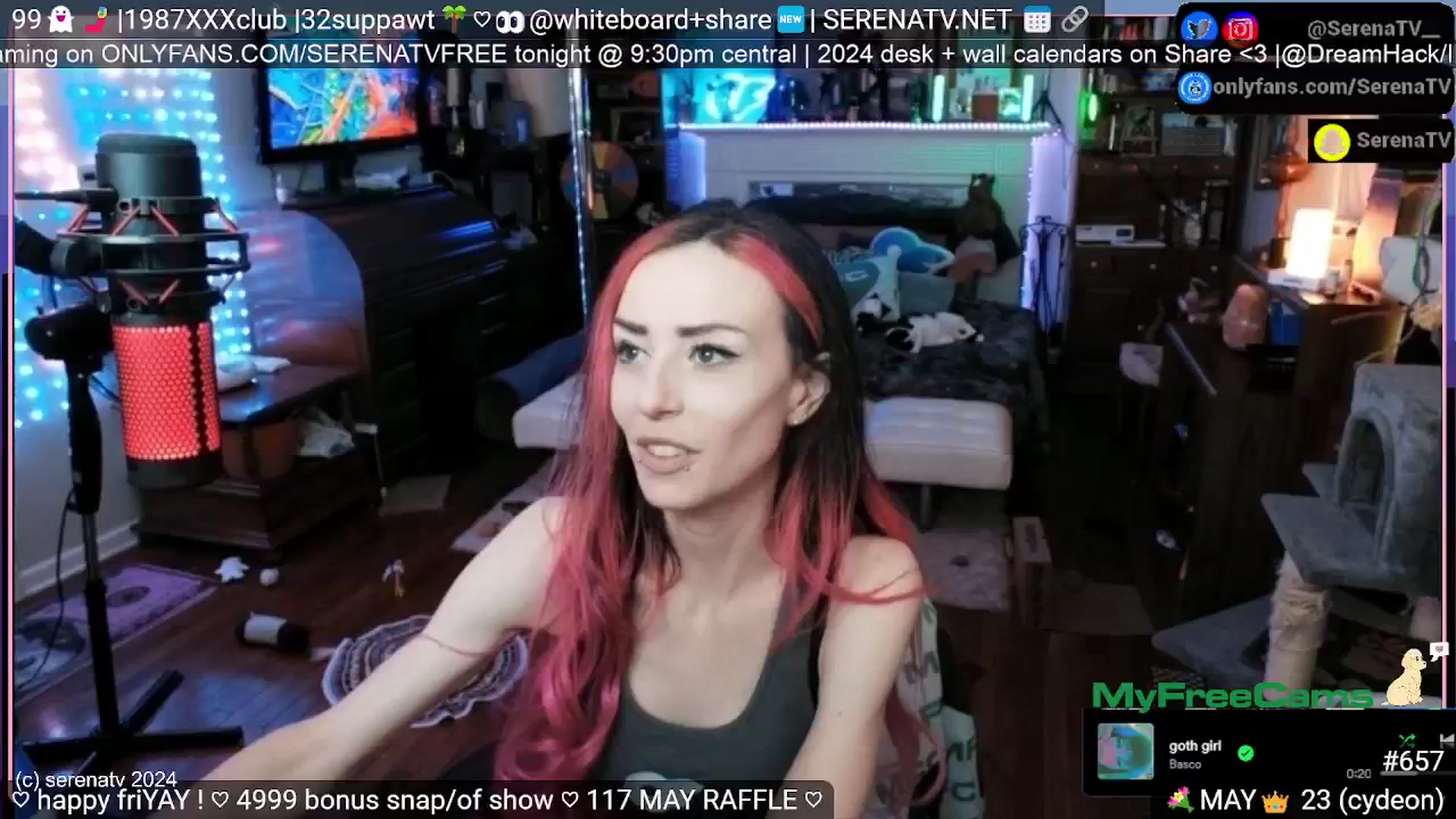 Gallery image thumbnail from serenatv's myfreecams stream on, 05/24/2024, 20:35 image 19 of 20
