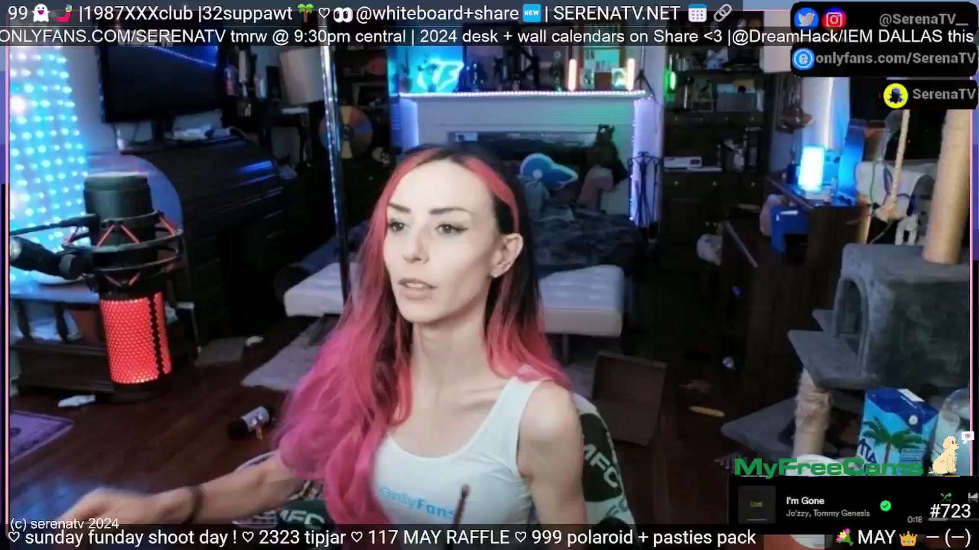 Gallery image thumbnail from serenatv's myfreecams stream on, 05/26/2024, 20:05 image 10 of 20