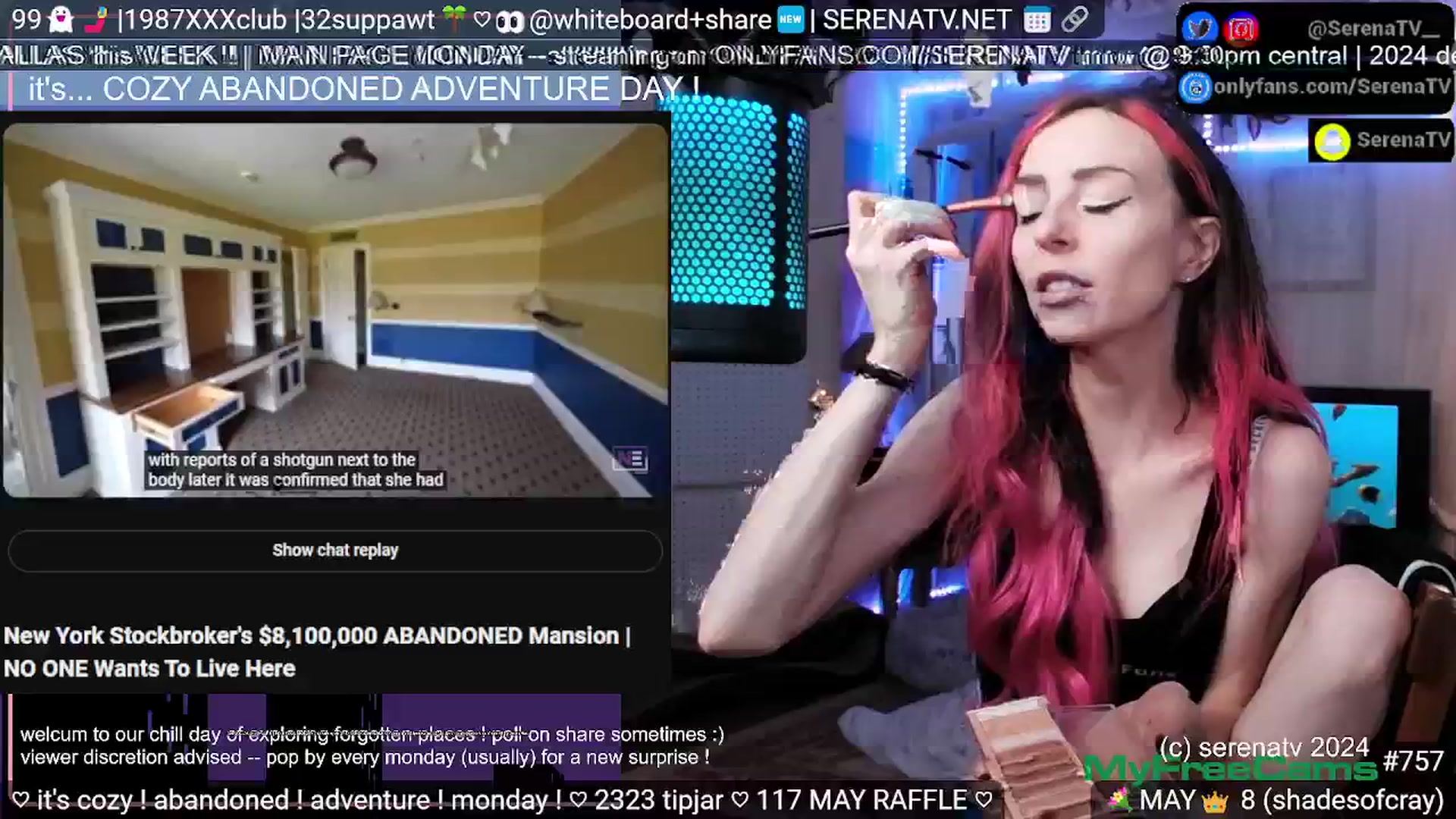 Gallery image thumbnail from serenatv's myfreecams stream on, 05/27/2024, 19:49 image 7 of 20