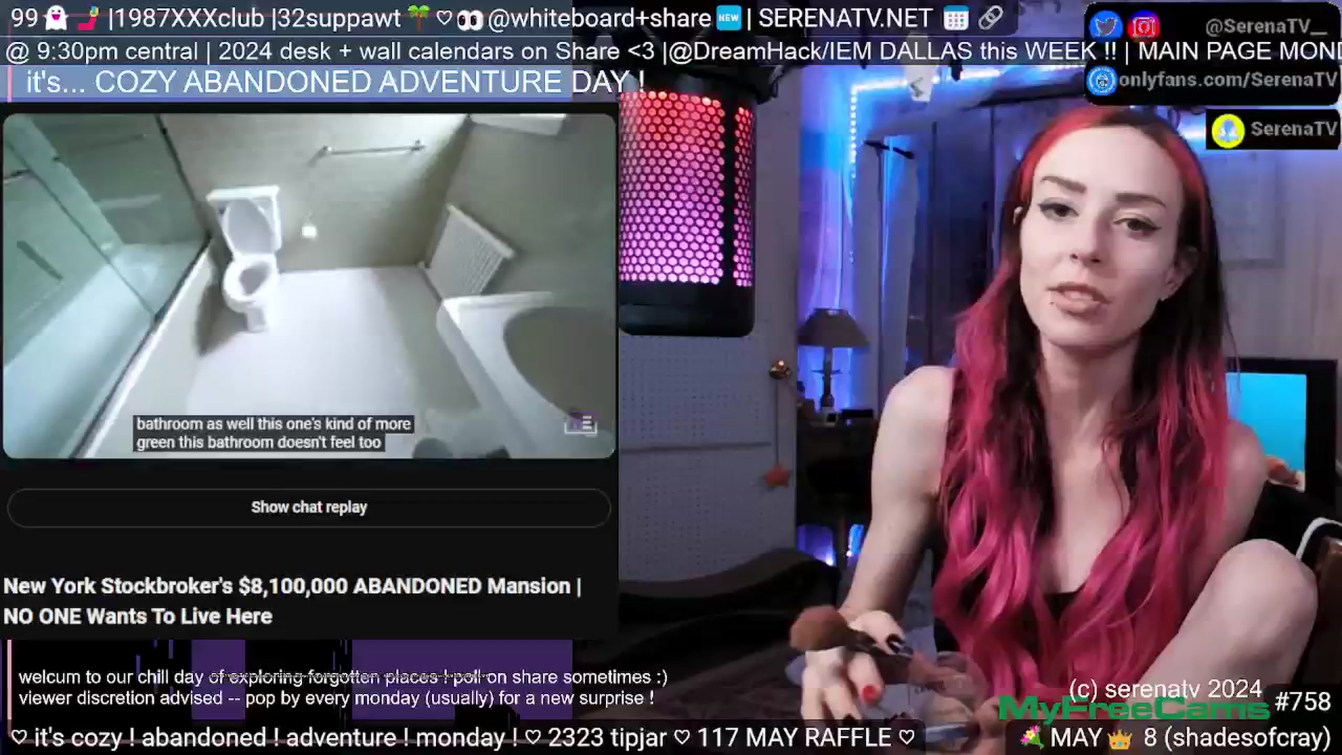 Gallery image thumbnail from serenatv's myfreecams stream on, 05/27/2024, 19:49 image 15 of 20