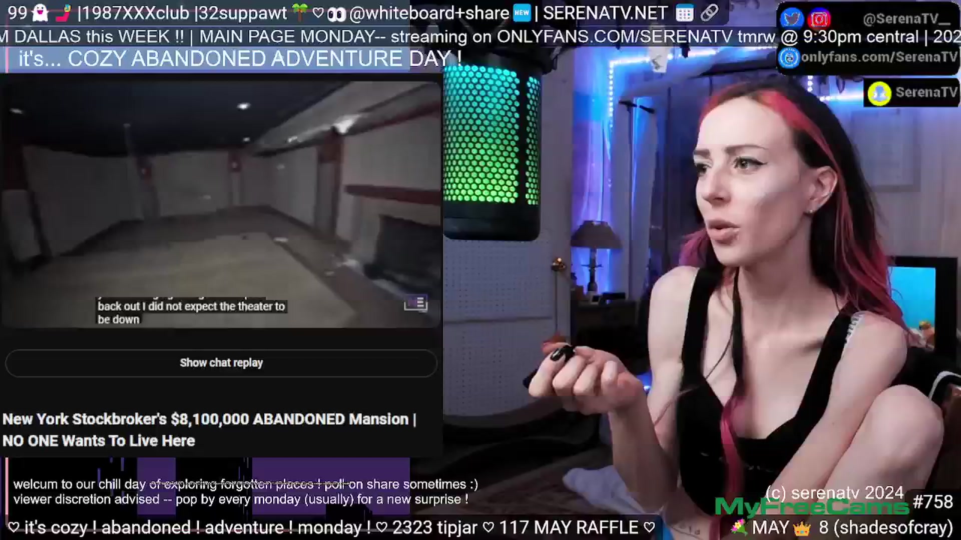 Gallery image thumbnail from serenatv's myfreecams stream on, 05/27/2024, 19:49 image 16 of 20