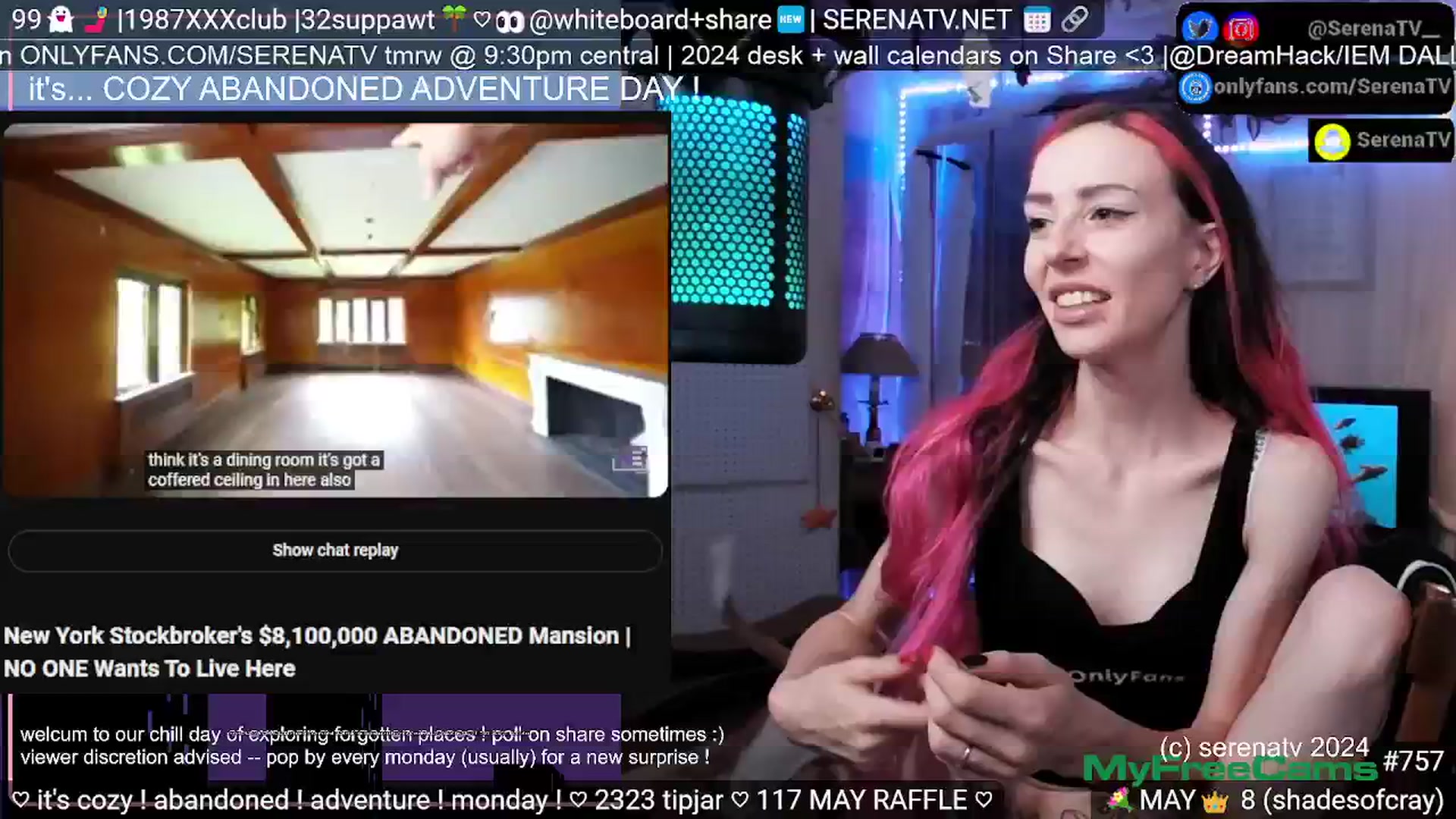 Gallery image thumbnail from serenatv's myfreecams stream on, 05/27/2024, 19:49 image 10 of 20