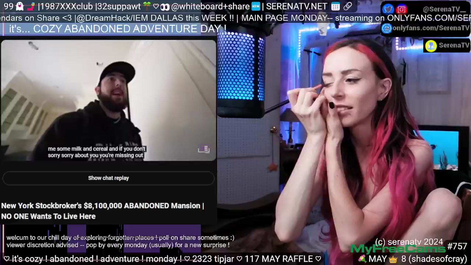 Gallery image thumbnail from serenatv's myfreecams stream on, 05/27/2024, 19:49 image 11 of 20