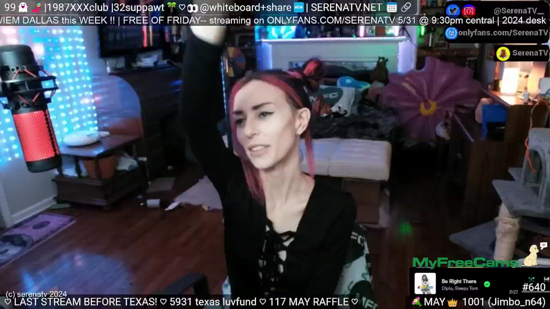 Gallery image thumbnail from serenatv's myfreecams stream on, 05/29/2024, 19:55 image 8 of 20