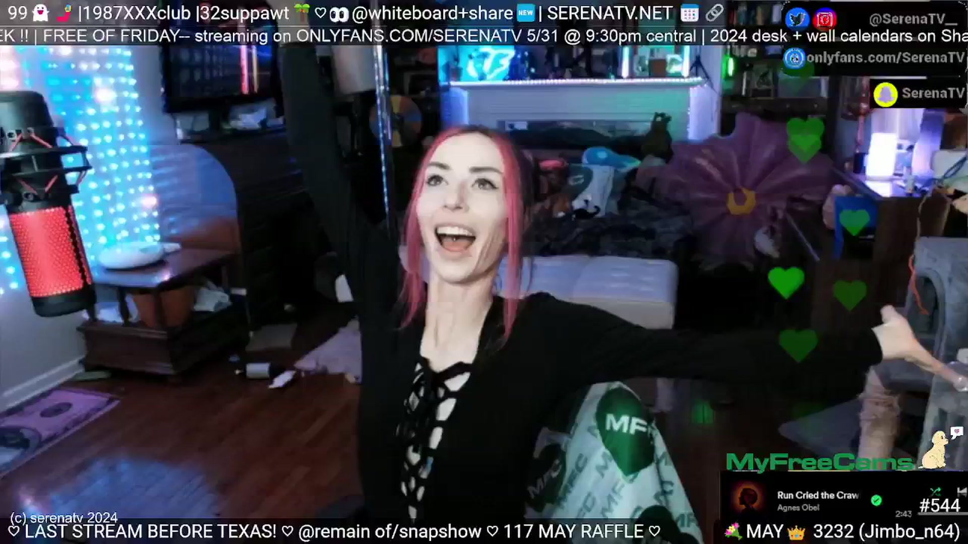Gallery image thumbnail from serenatv's myfreecams stream on, 05/29/2024, 19:55 image 20 of 20