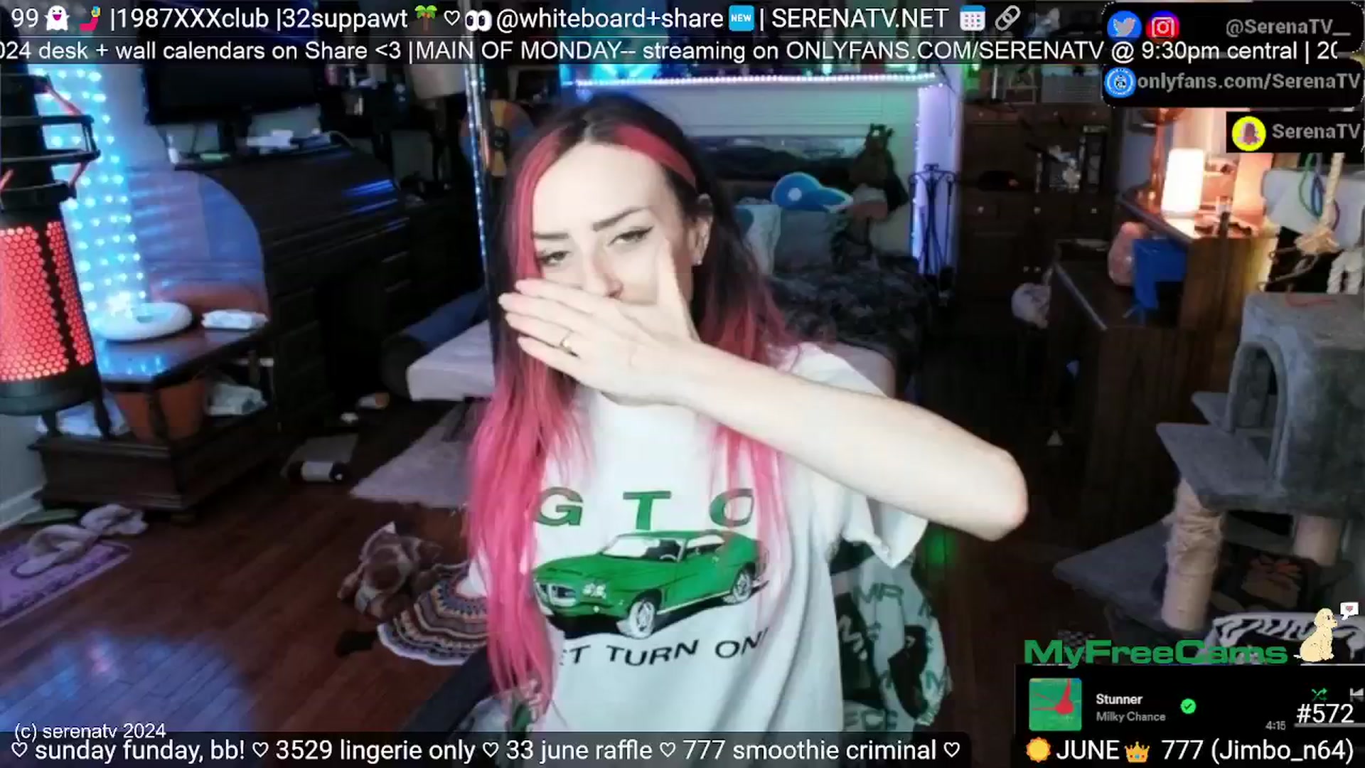 Gallery image thumbnail from serenatv's myfreecams stream on, 06/09/2024, 20:16 image 5 of 20