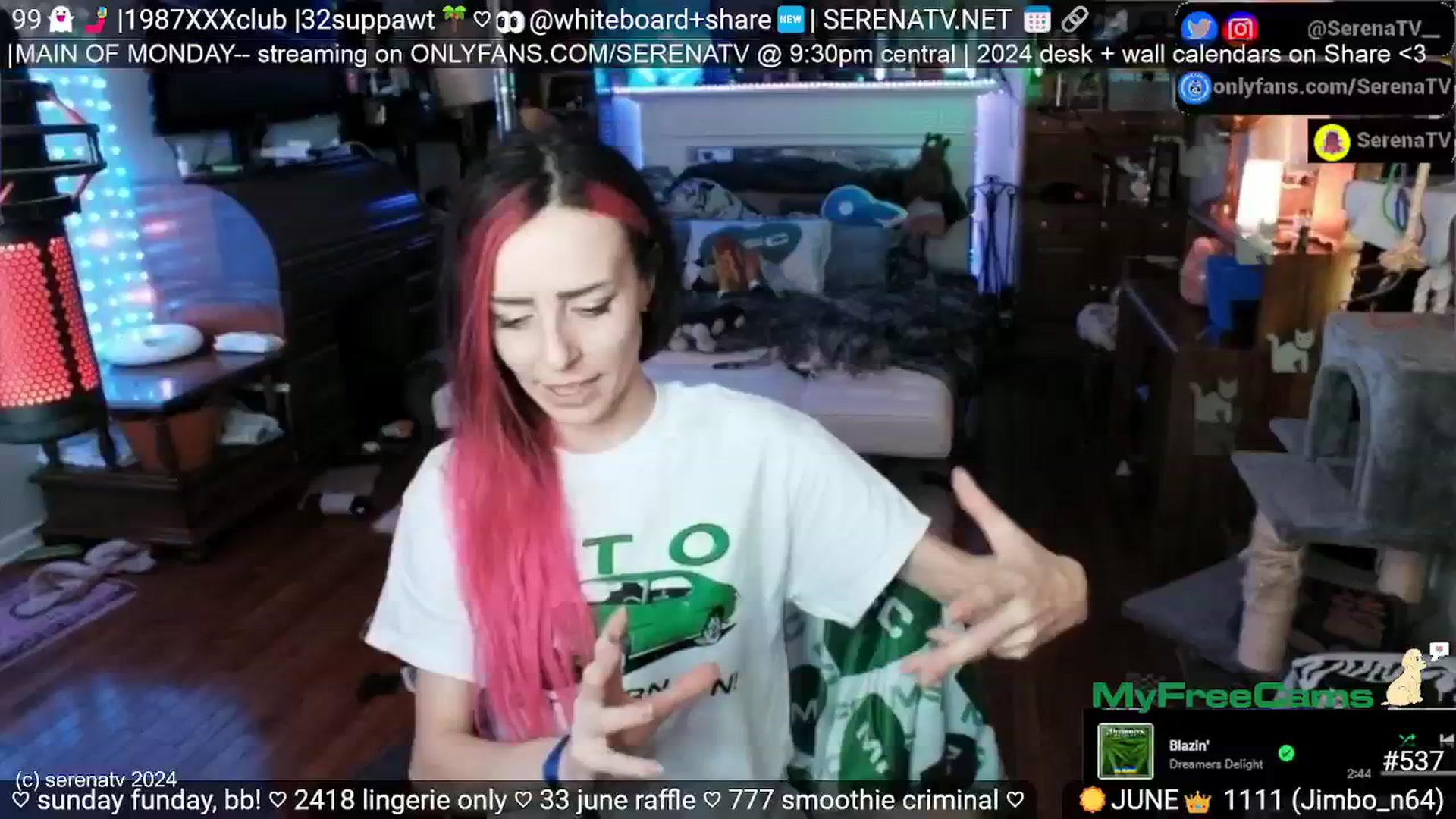 Gallery image thumbnail from serenatv's myfreecams stream on, 06/09/2024, 20:16 image 6 of 20