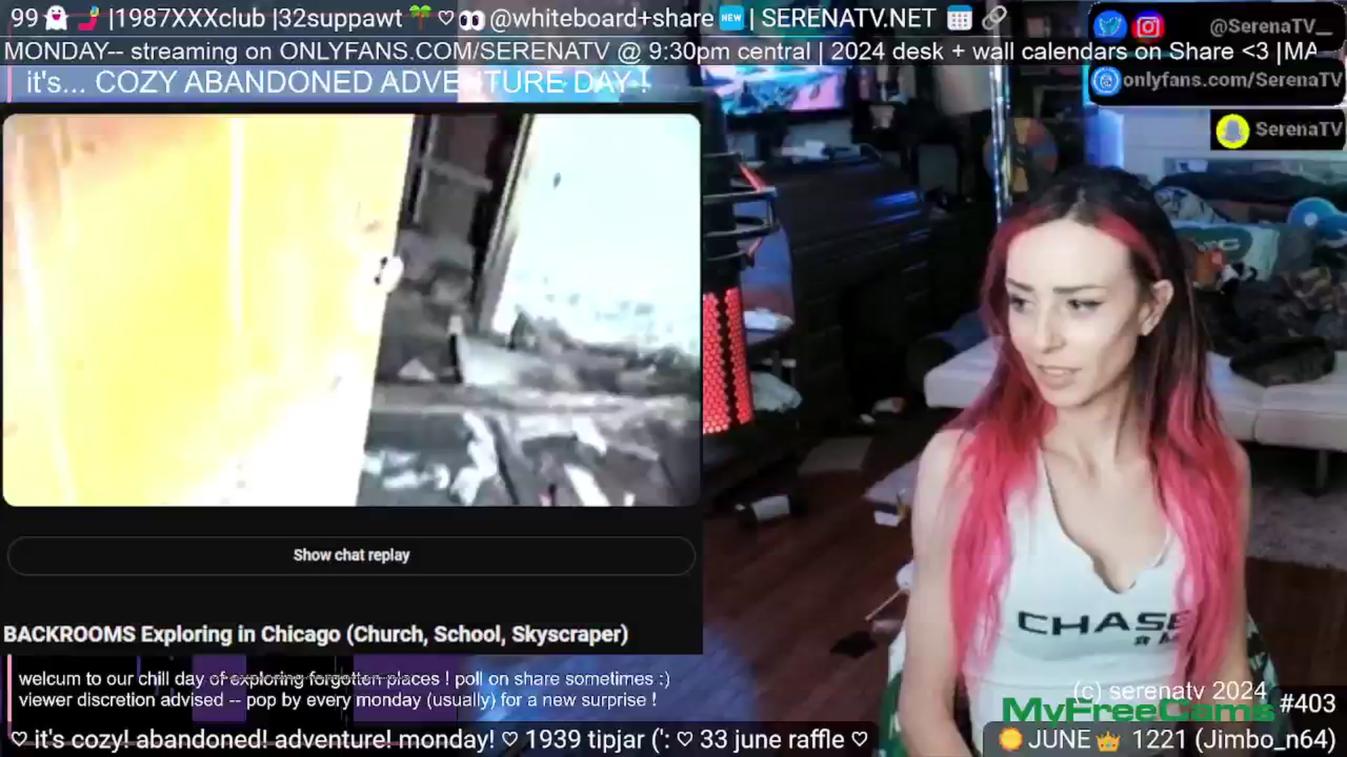 Gallery image thumbnail from serenatv's myfreecams stream on, 06/10/2024, 19:56 image 19 of 20