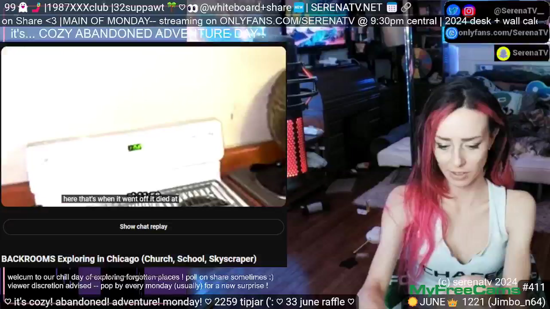 Gallery image thumbnail from serenatv's myfreecams stream on, 06/10/2024, 19:56 image 12 of 20