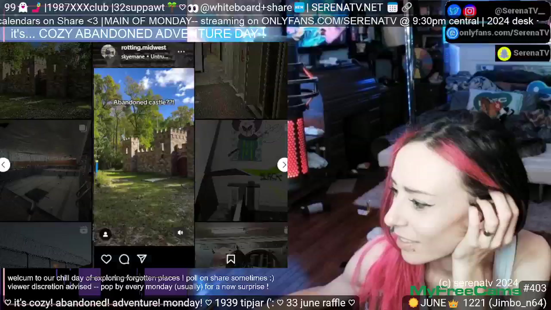 Gallery image thumbnail from serenatv's myfreecams stream on, 06/10/2024, 19:56 image 20 of 20