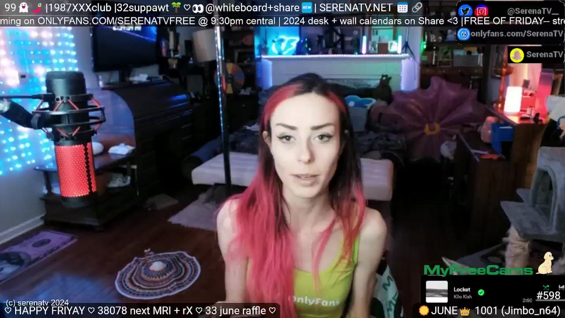 Gallery image thumbnail from serenatv's myfreecams stream on, 06/14/2024, 20:22 image 9 of 20