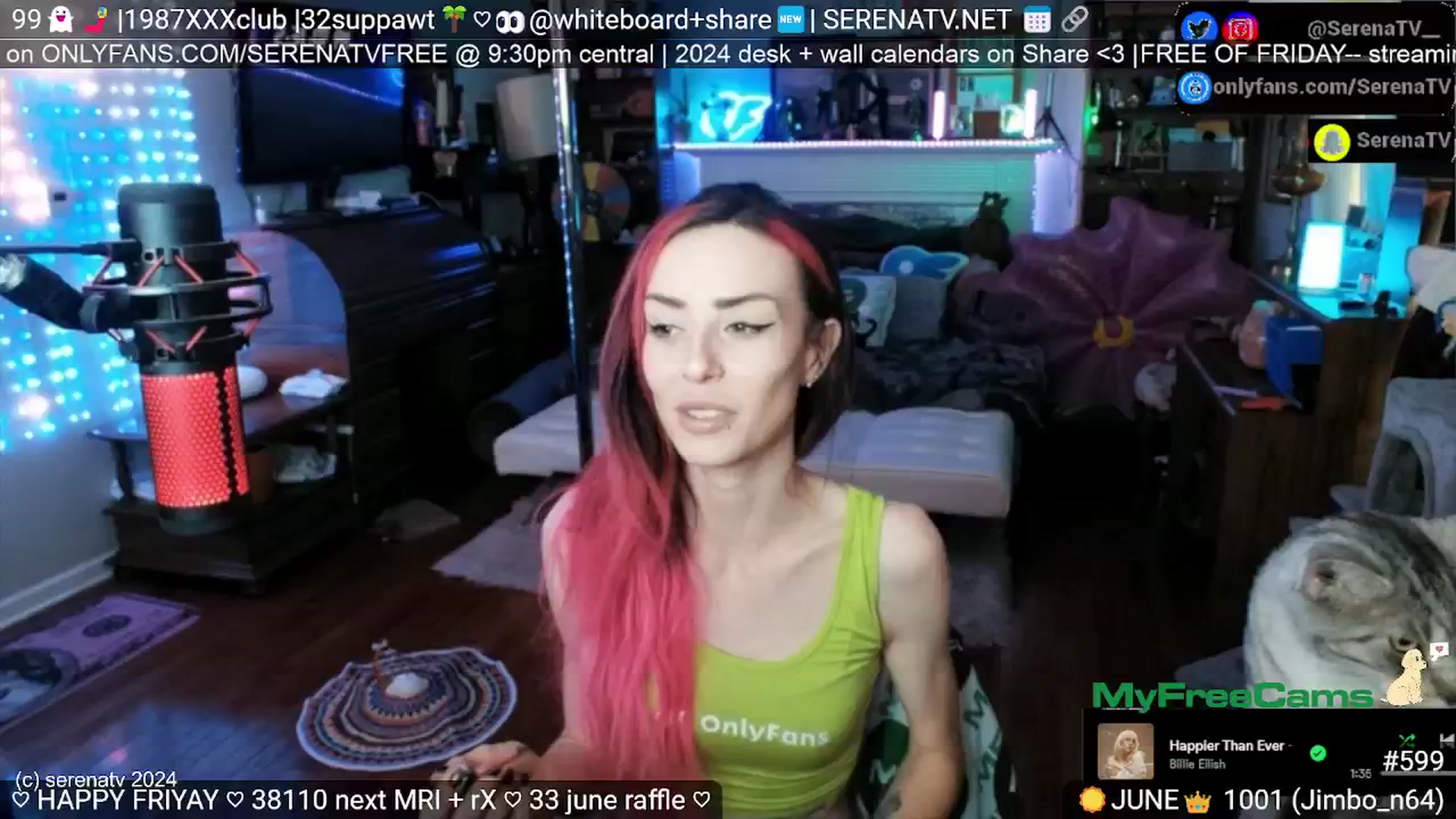 Gallery image thumbnail from serenatv's myfreecams stream on, 06/14/2024, 20:22 image 8 of 20