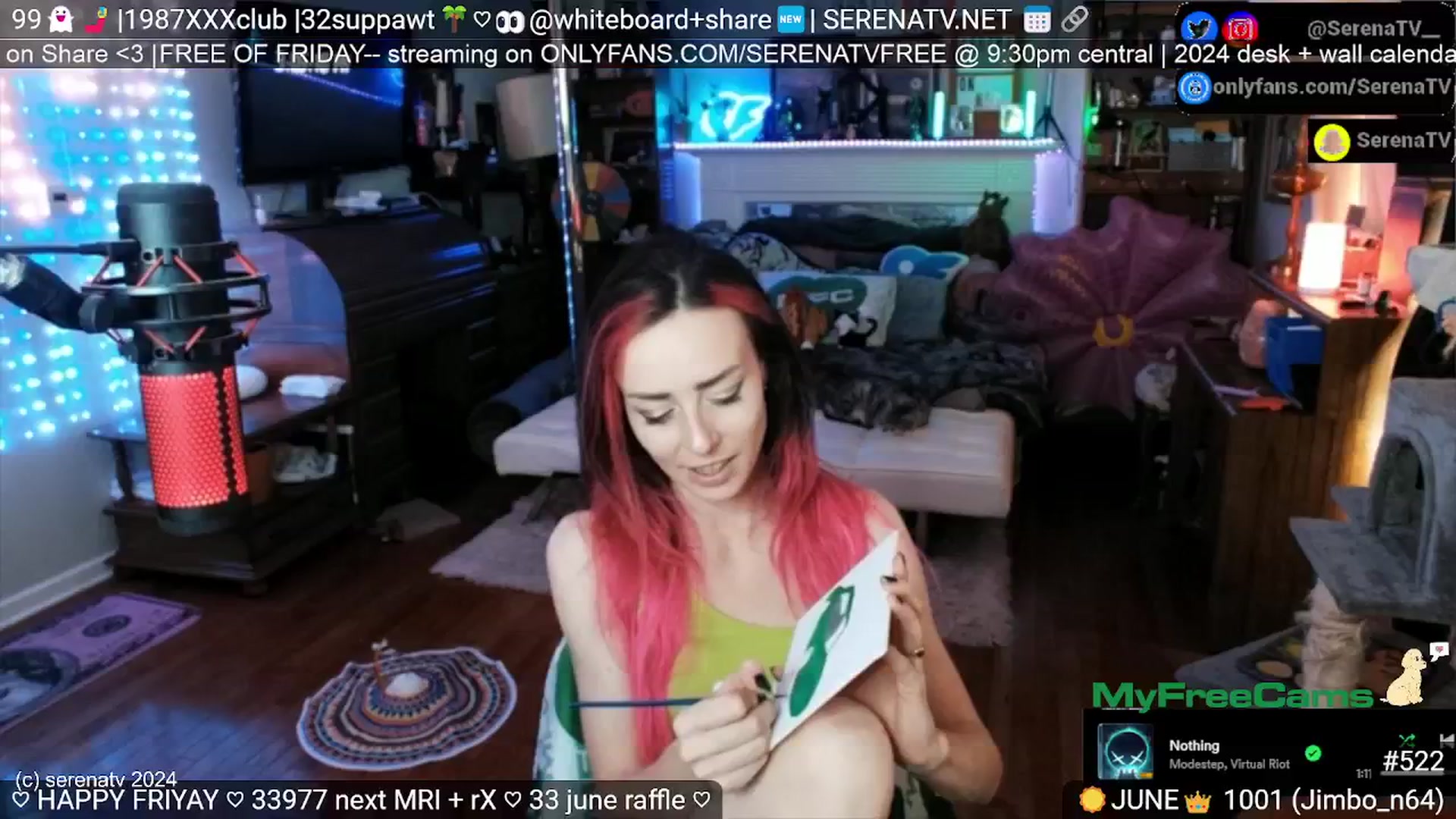 Gallery image thumbnail from serenatv's myfreecams stream on, 06/14/2024, 20:22 image 17 of 20