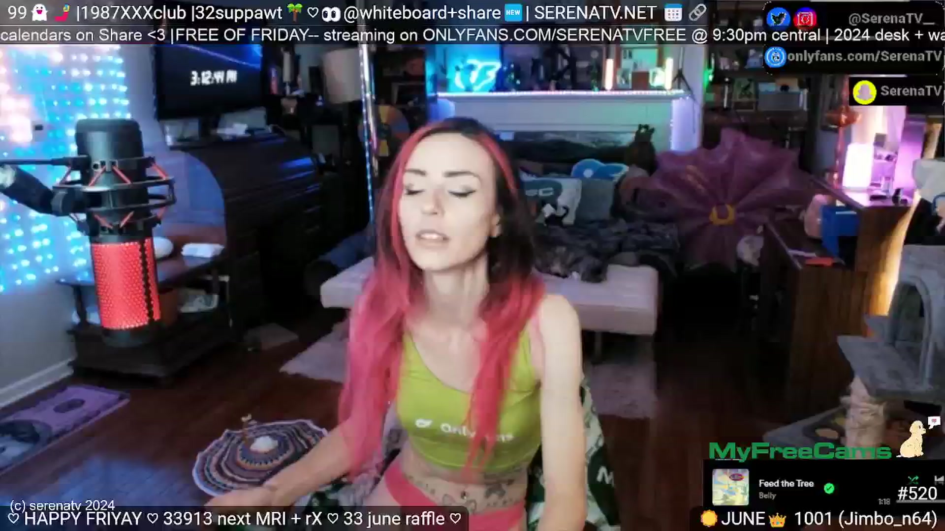 Gallery image thumbnail from serenatv's myfreecams stream on, 06/14/2024, 20:22 image 19 of 20