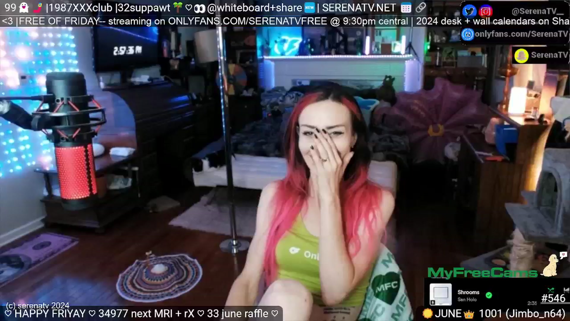 Gallery image thumbnail from serenatv's myfreecams stream on, 06/14/2024, 20:22 image 15 of 20
