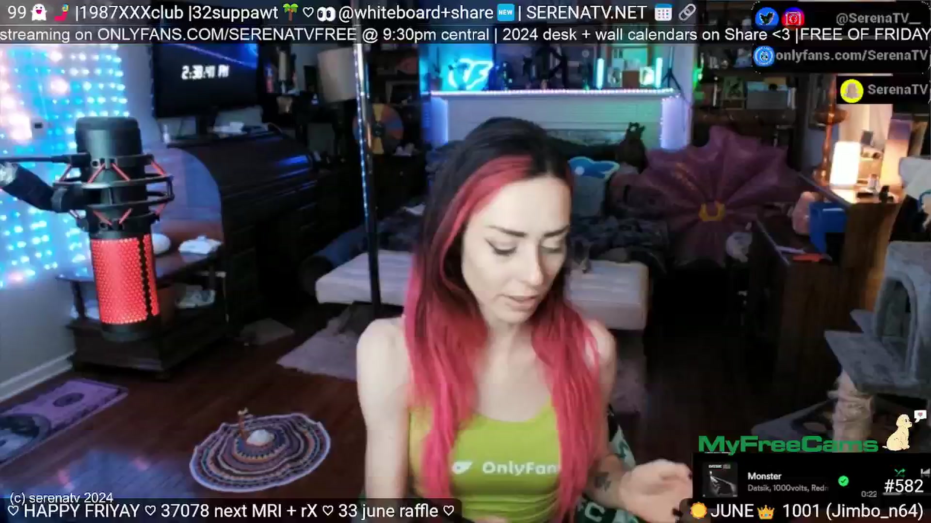 Gallery image thumbnail from serenatv's myfreecams stream on, 06/14/2024, 20:22 image 10 of 20