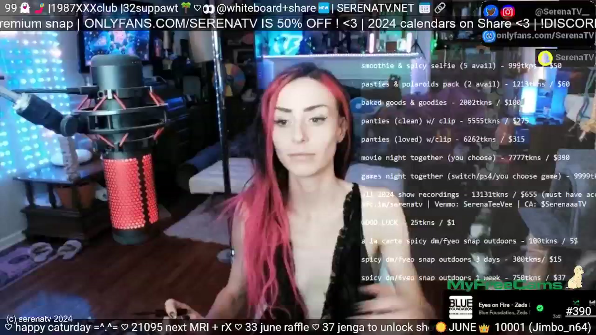 Gallery image thumbnail from serenatv's myfreecams stream on, 06/15/2024, 20:41 image 14 of 20