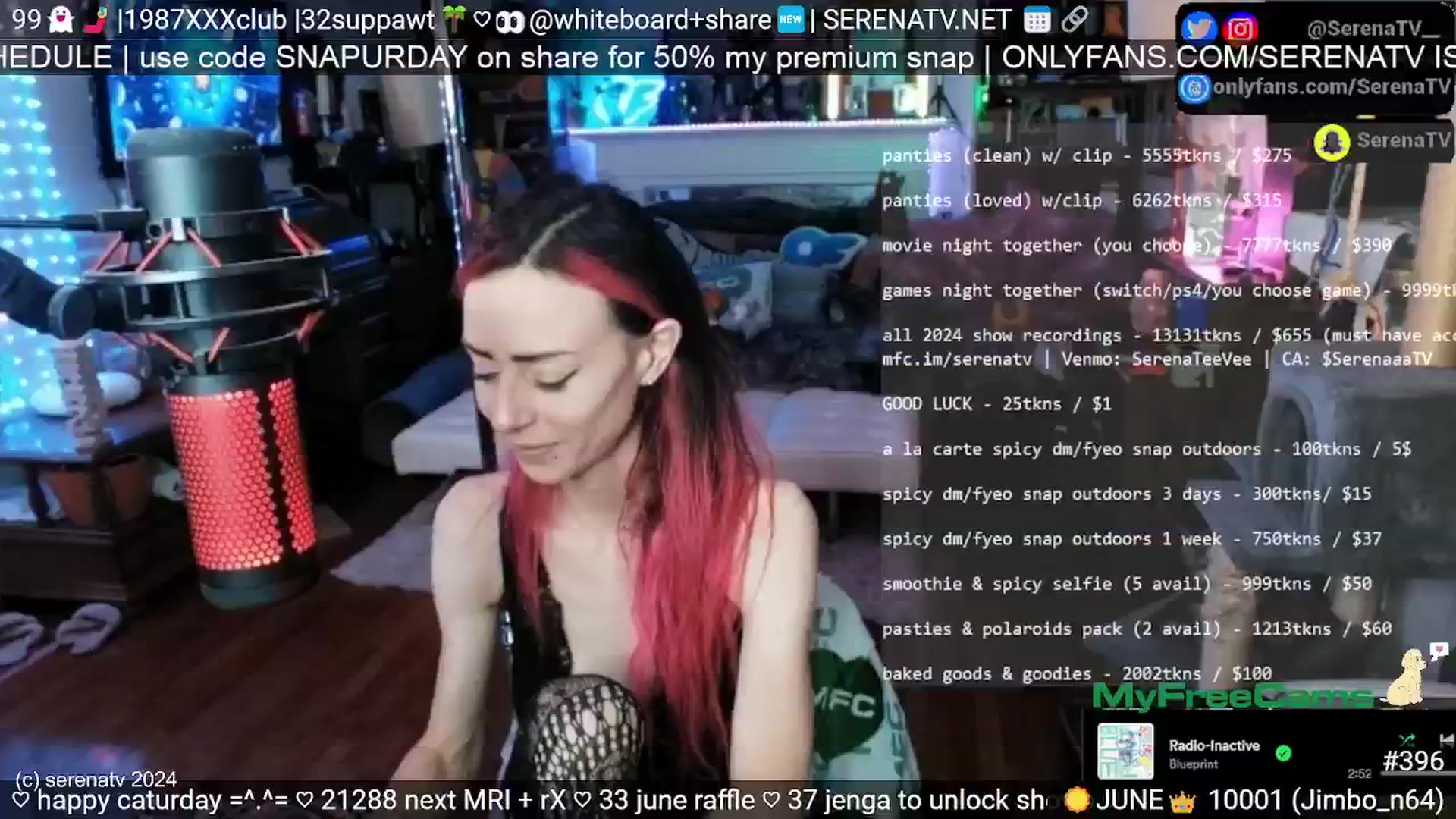 Gallery image thumbnail from serenatv's myfreecams stream on, 06/15/2024, 20:41 image 12 of 20