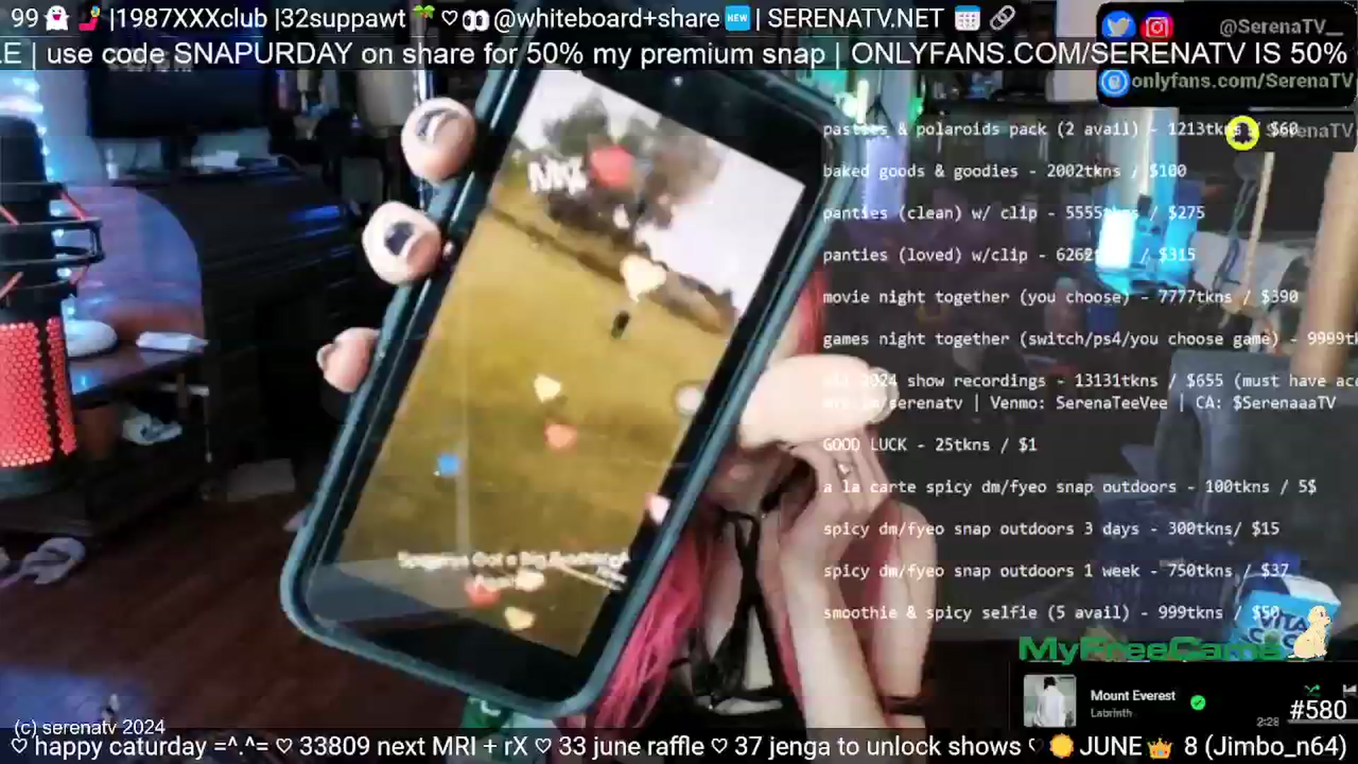 Gallery image thumbnail from serenatv's myfreecams stream on, 06/15/2024, 20:41 image 5 of 20