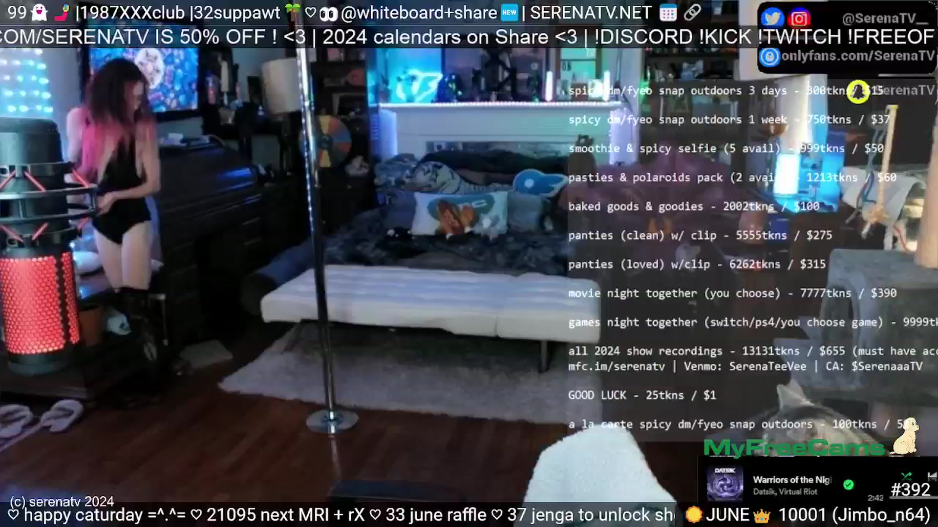 Gallery image thumbnail from serenatv's myfreecams stream on, 06/15/2024, 20:41 image 15 of 20