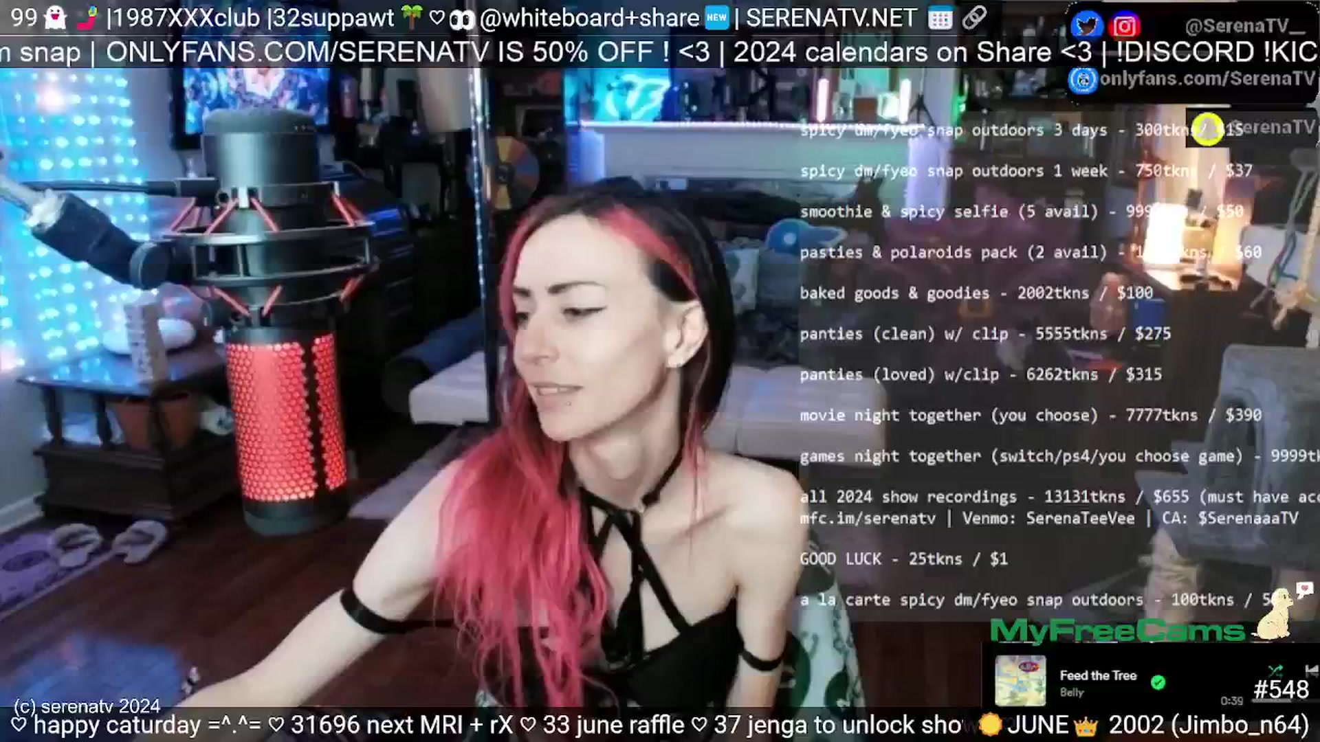 Gallery image thumbnail from serenatv's myfreecams stream on, 06/15/2024, 20:41 image 7 of 20