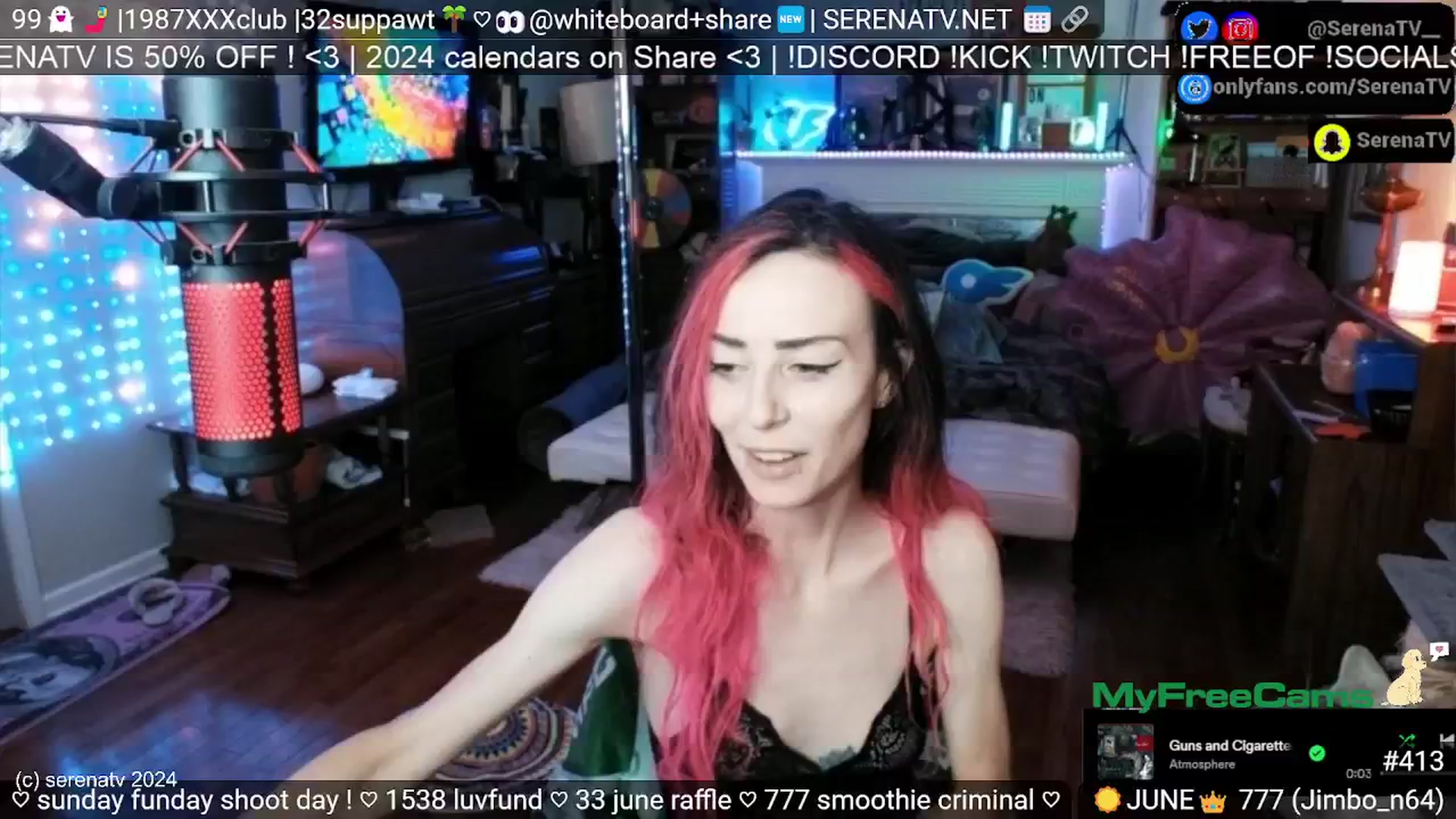 Gallery image thumbnail from serenatv's myfreecams stream on, 06/16/2024, 20:11 image 5 of 20