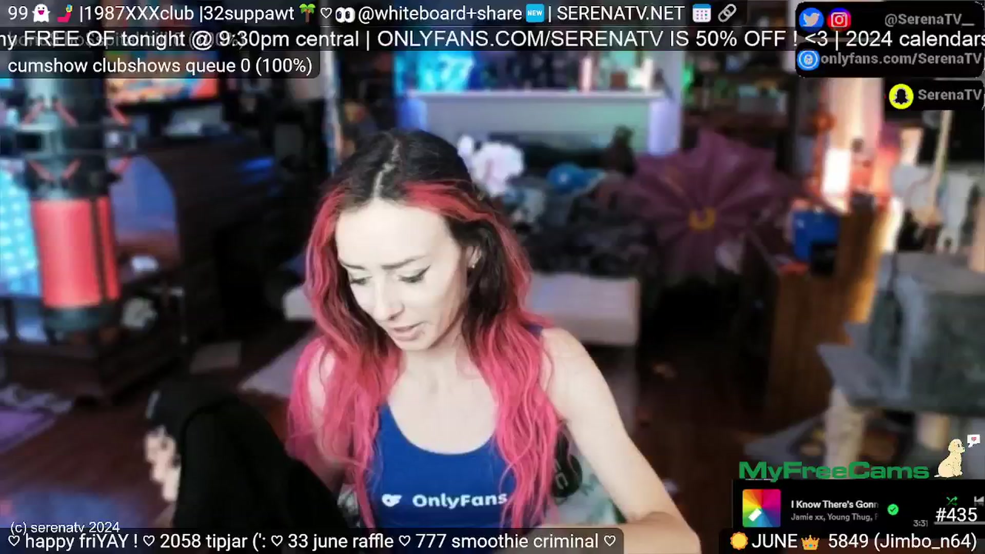 Gallery image thumbnail from serenatv's myfreecams stream on, 06/21/2024, 20:32 image 15 of 20