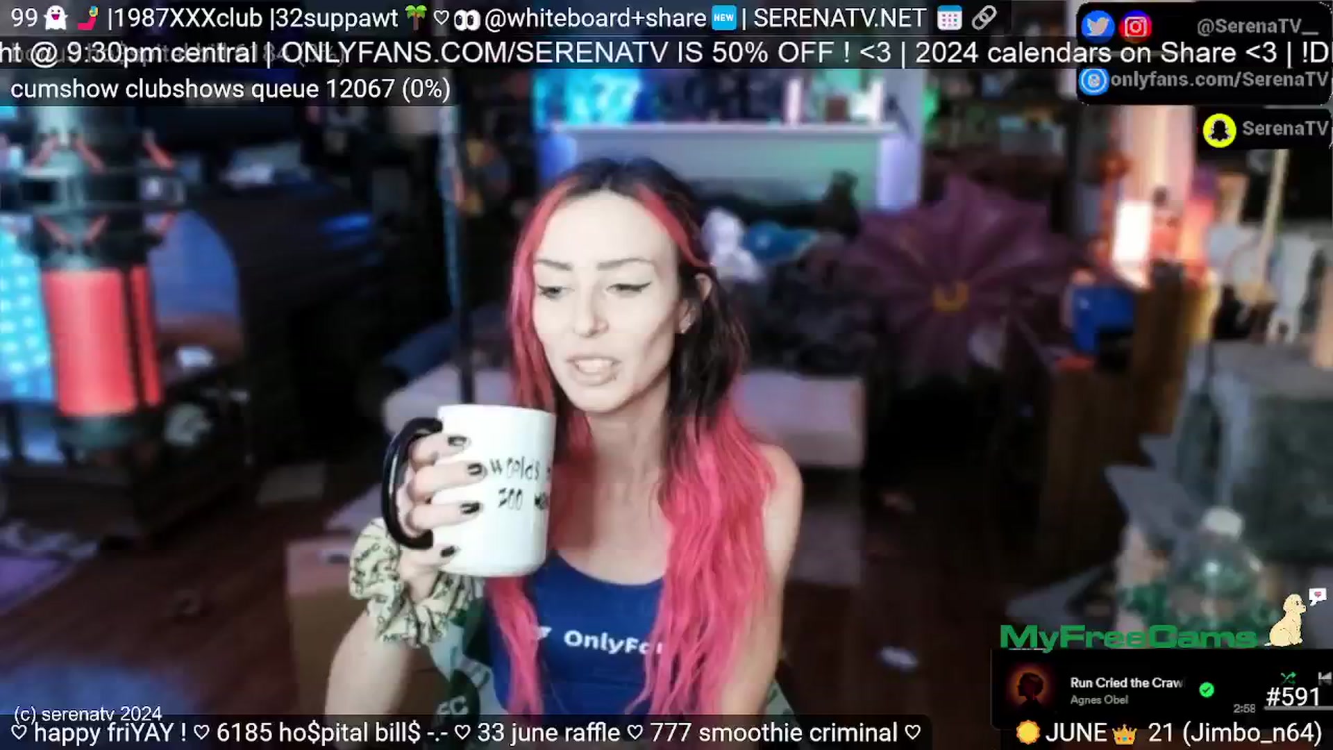 Gallery image thumbnail from serenatv's myfreecams stream on, 06/21/2024, 20:32 image 4 of 20