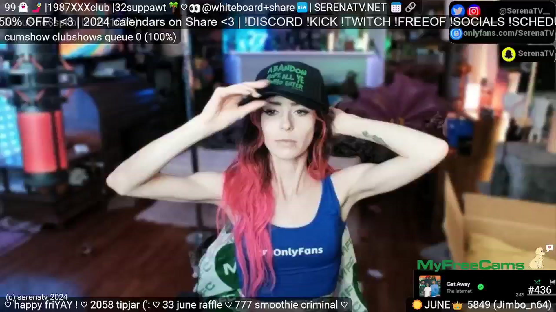 Gallery image thumbnail from serenatv's myfreecams stream on, 06/21/2024, 20:32 image 14 of 20