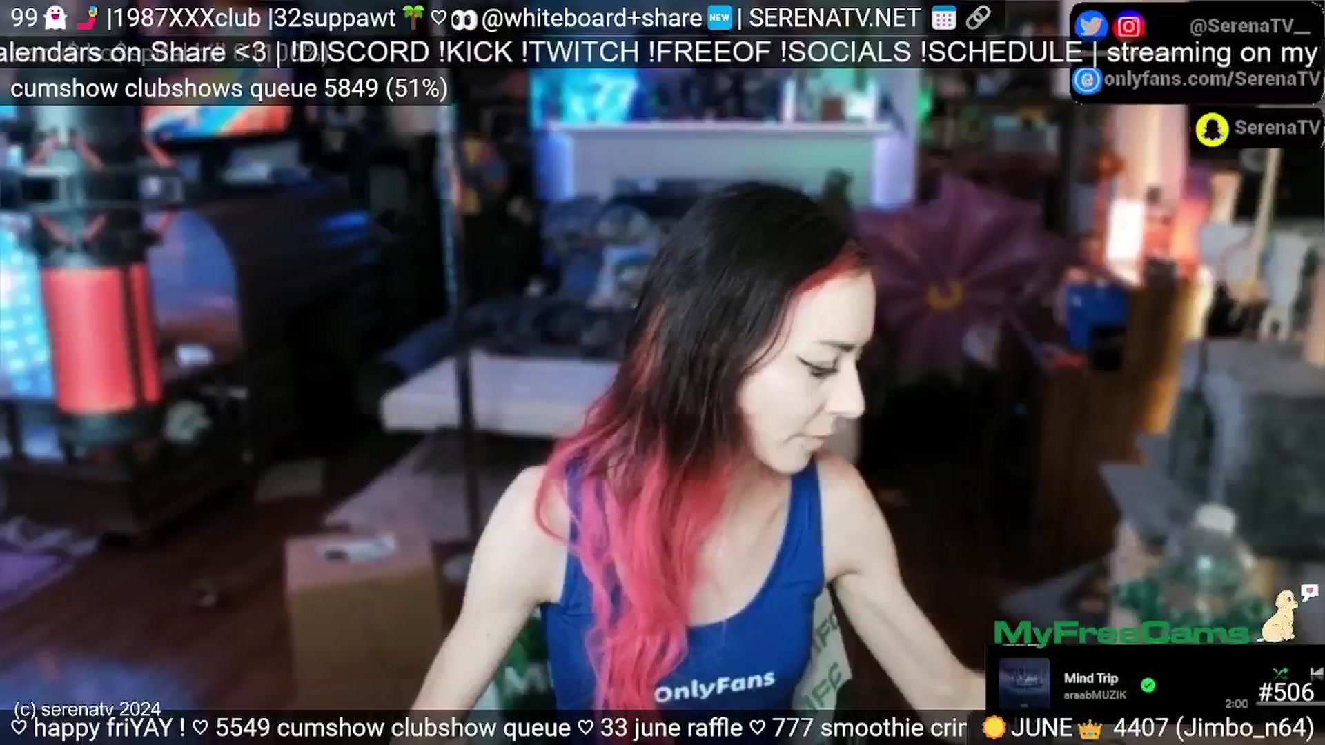 Gallery image thumbnail from serenatv's myfreecams stream on, 06/21/2024, 20:32 image 11 of 20