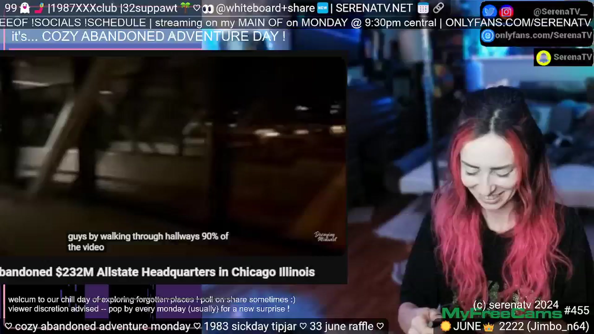 Gallery image thumbnail from serenatv's myfreecams stream on, 06/24/2024, 20:04 image 7 of 20