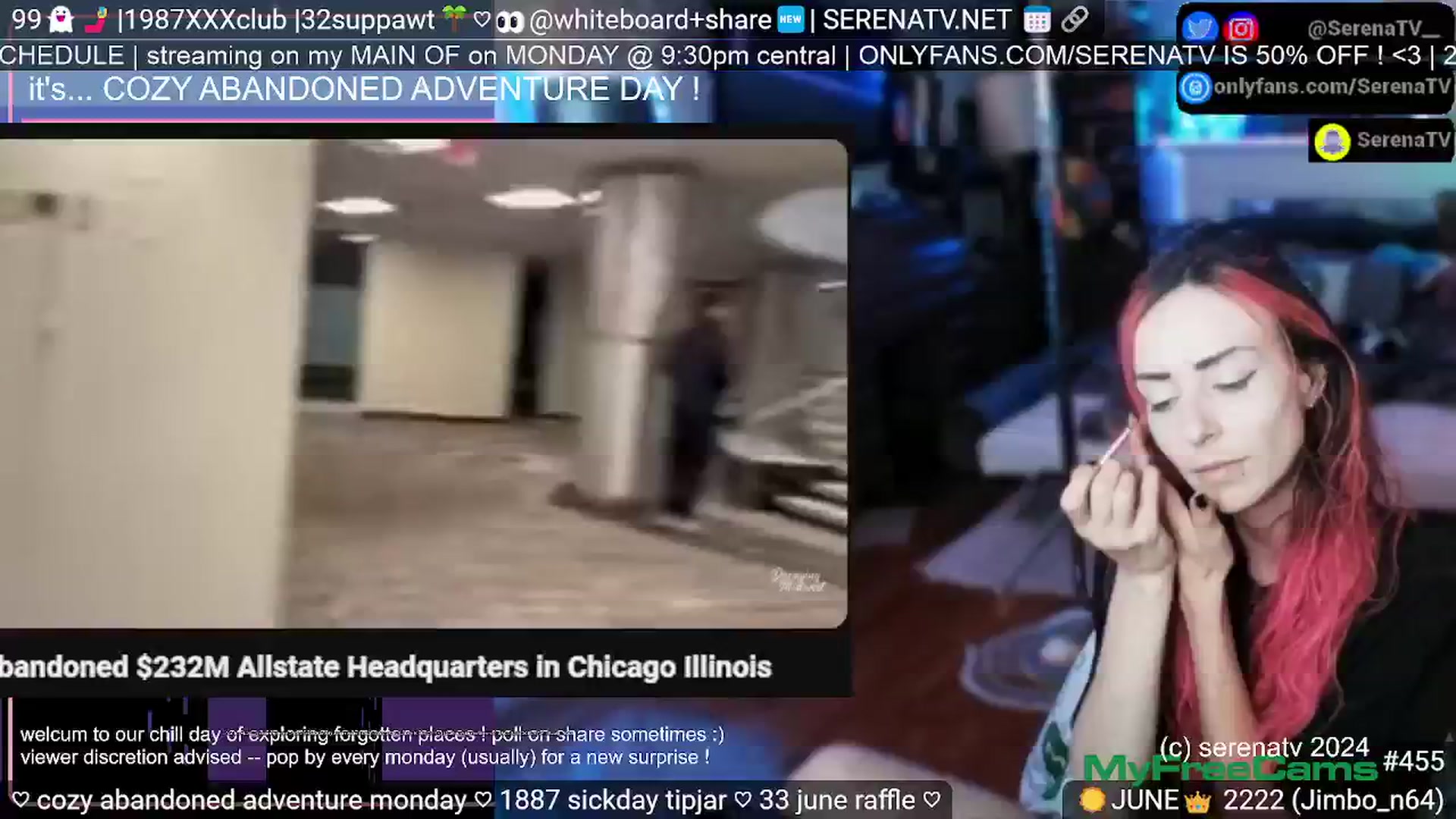 Gallery image thumbnail from serenatv's myfreecams stream on, 06/24/2024, 20:04 image 9 of 20
