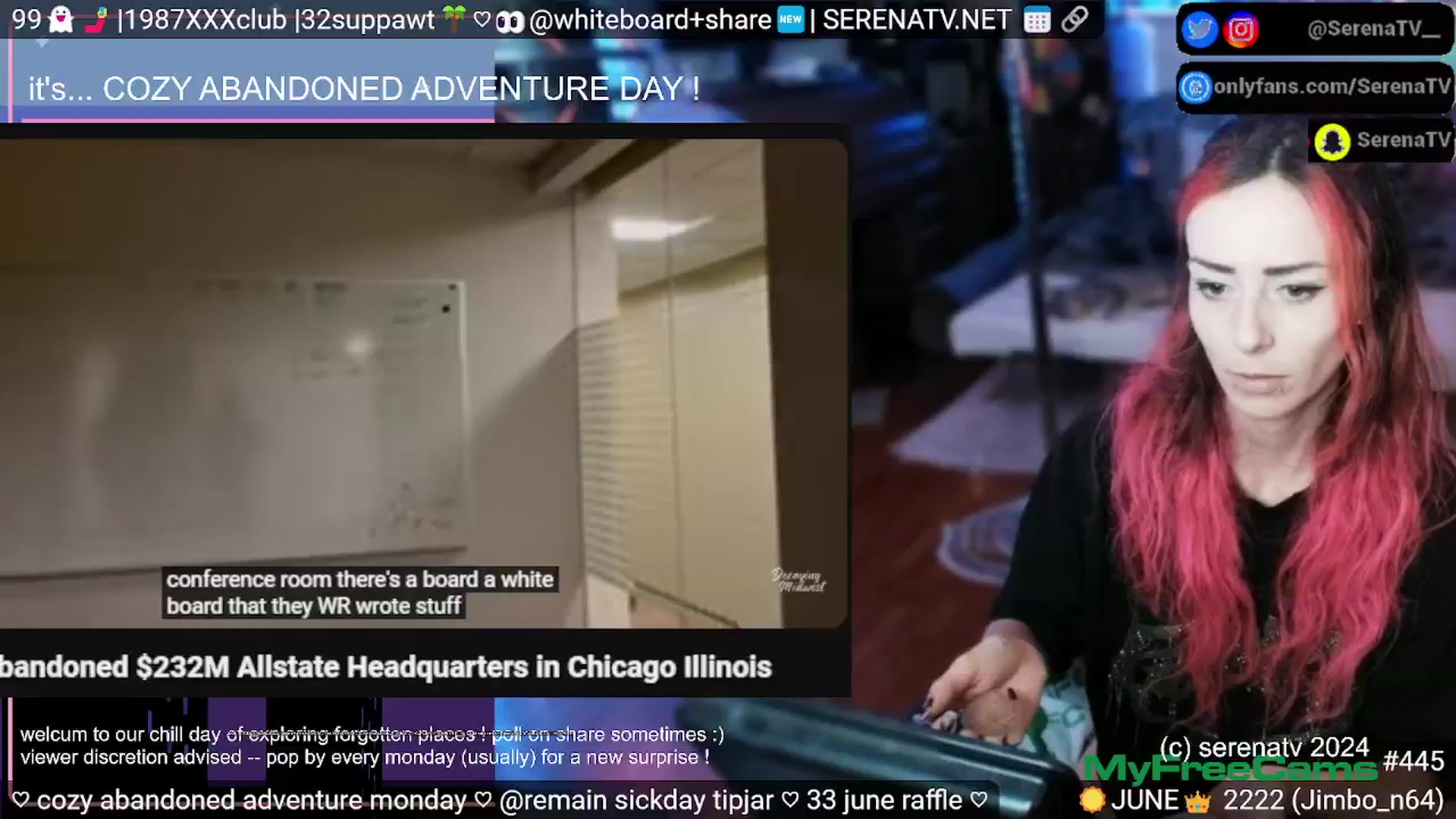 Gallery image thumbnail from serenatv's myfreecams stream on, 06/24/2024, 20:04 image 18 of 20