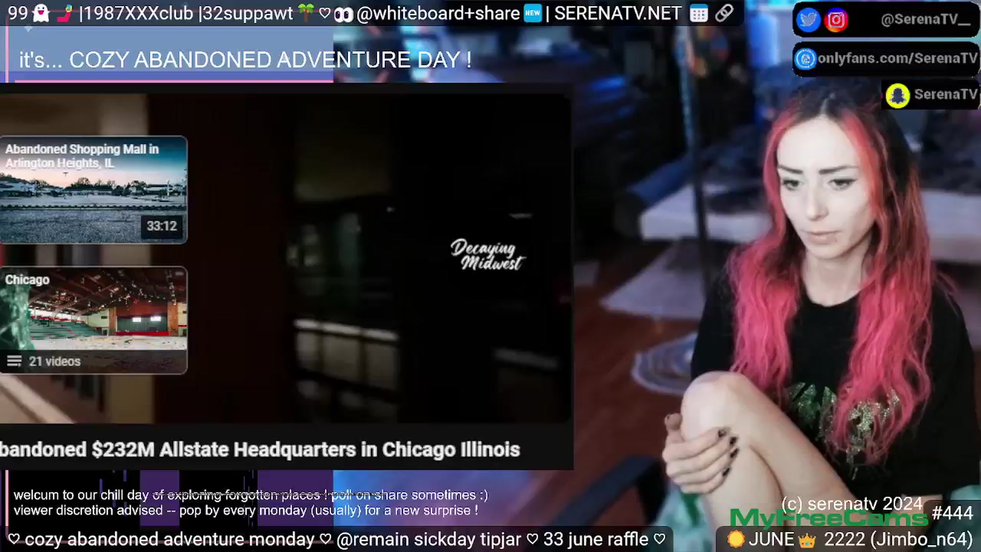 Gallery image thumbnail from serenatv's myfreecams stream on, 06/24/2024, 20:04 image 20 of 20
