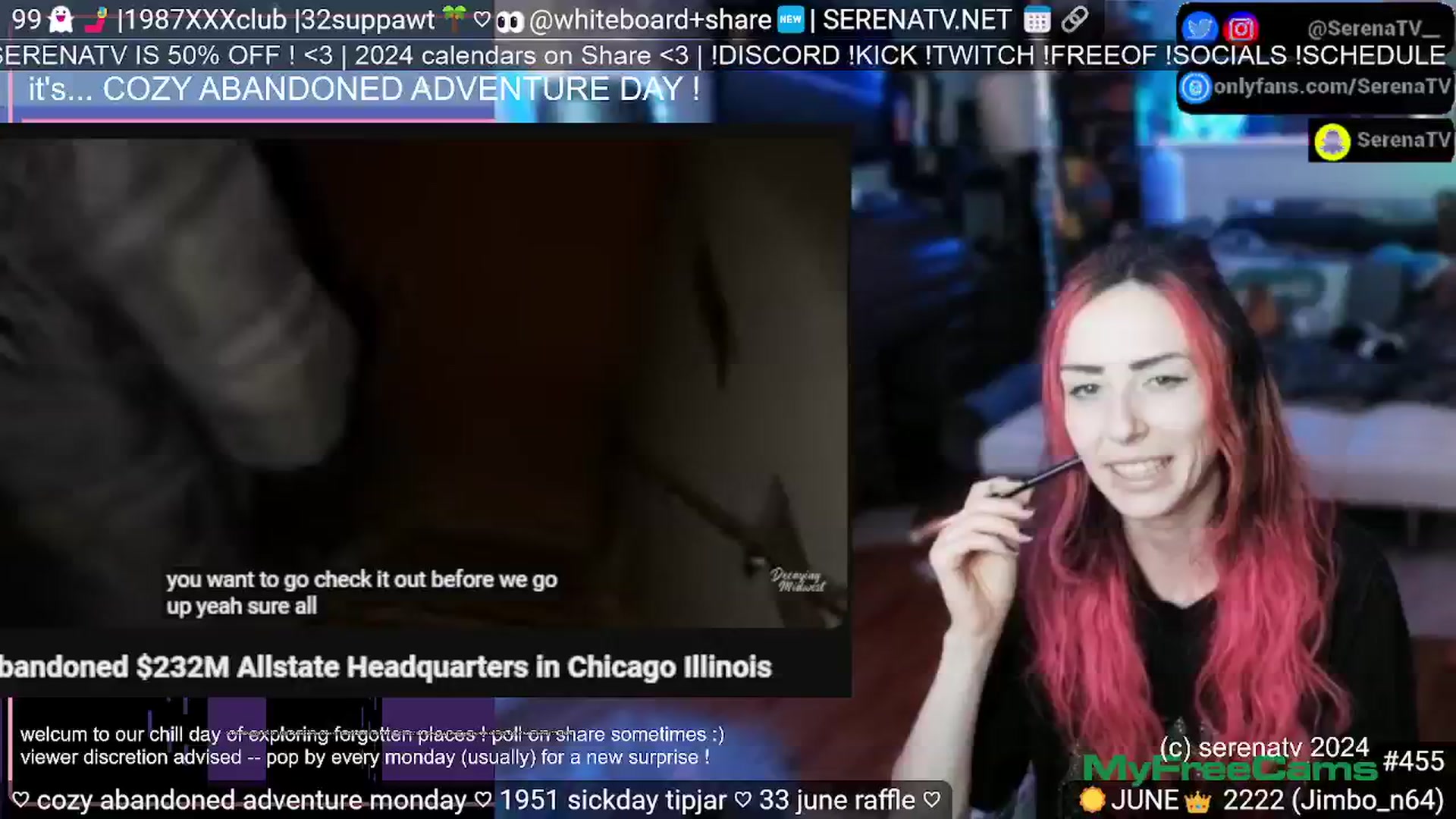 Gallery image thumbnail from serenatv's myfreecams stream on, 06/24/2024, 20:04 image 8 of 20