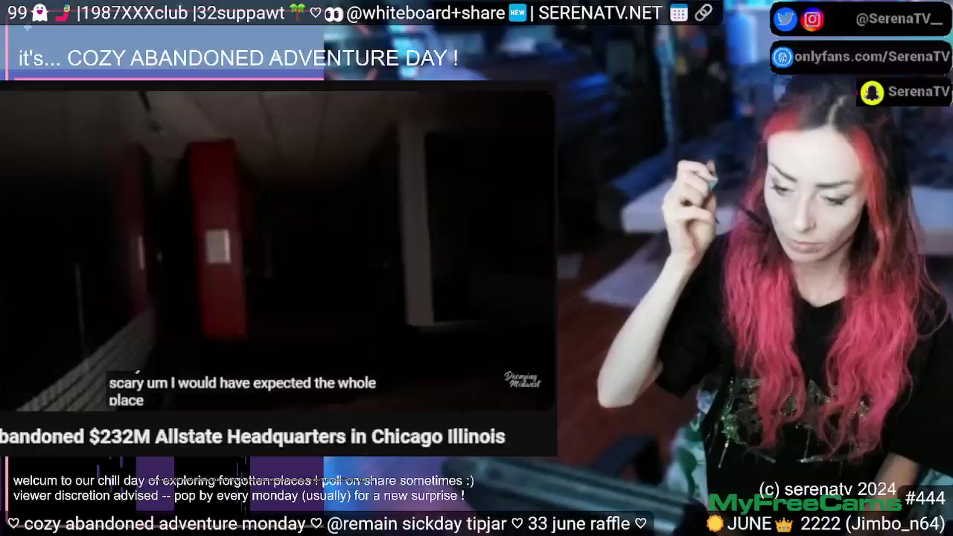 Gallery image thumbnail from serenatv's myfreecams stream on, 06/24/2024, 20:04 image 19 of 20