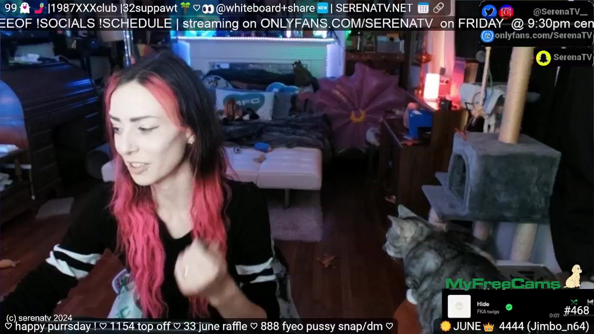 Gallery image thumbnail from serenatv's myfreecams stream on, 06/27/2024, 20:13 image 9 of 20