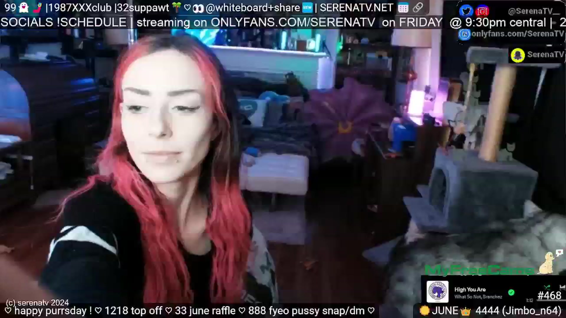 Gallery image thumbnail from serenatv's myfreecams stream on, 06/27/2024, 20:13 image 8 of 20