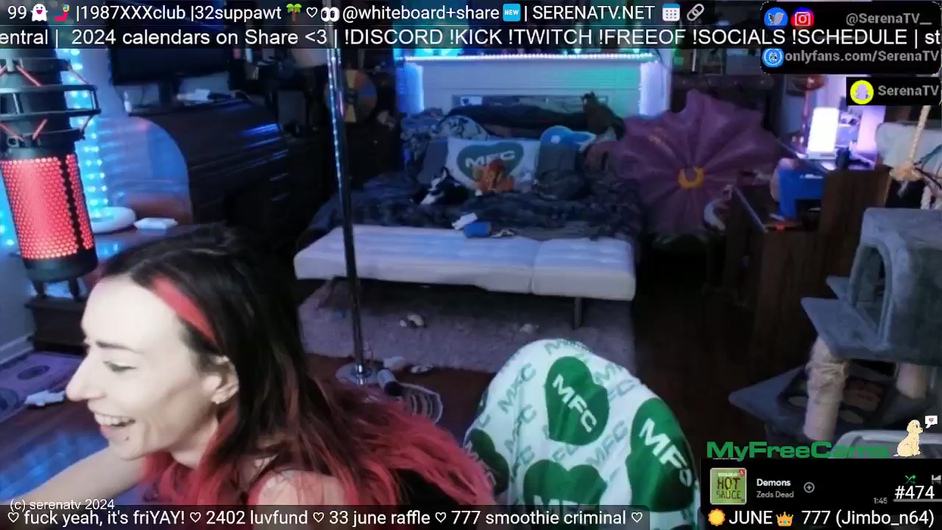 Gallery image thumbnail from serenatv's myfreecams stream on, 06/28/2024, 20:00 image 7 of 20