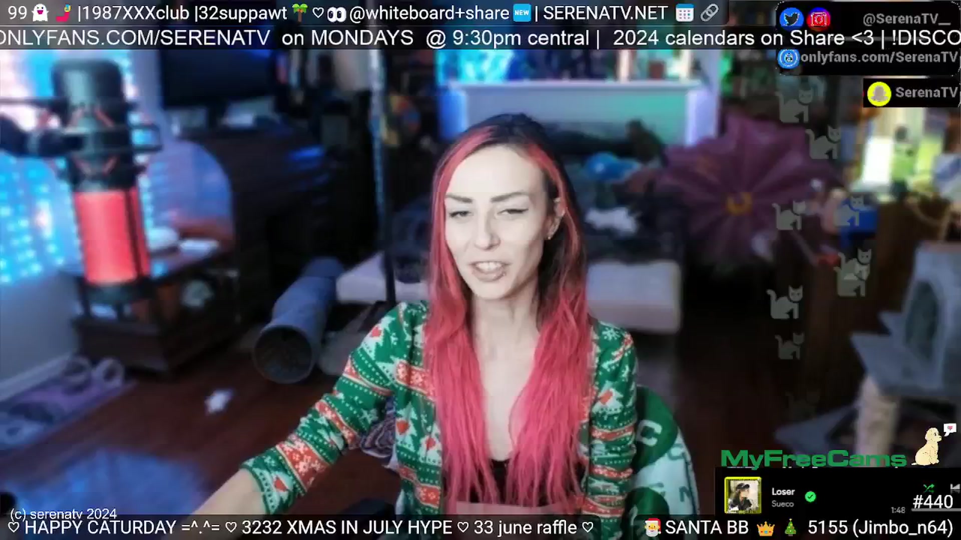 Gallery image thumbnail from serenatv's myfreecams stream on, 06/29/2024, 20:19 image 6 of 20