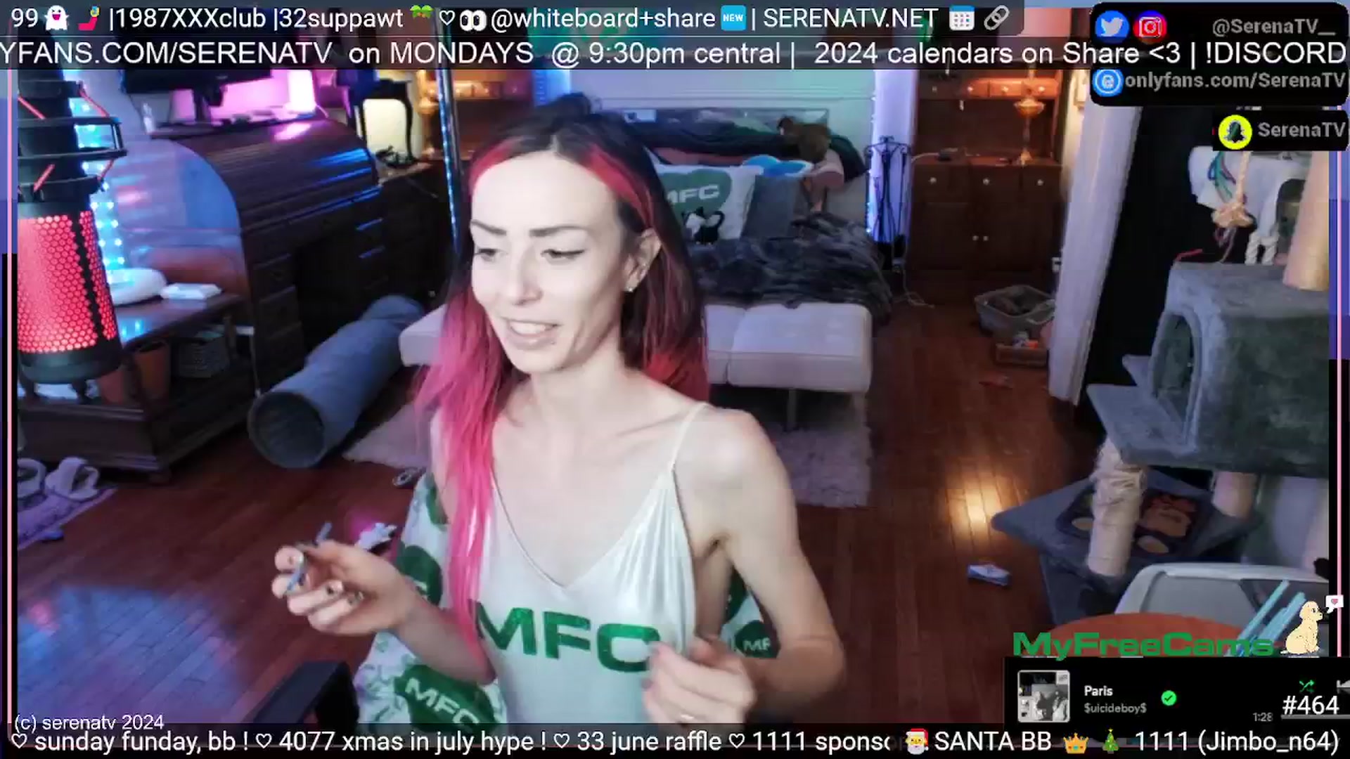 Gallery image thumbnail from serenatv's myfreecams stream on, 06/30/2024, 20:13 image 8 of 20