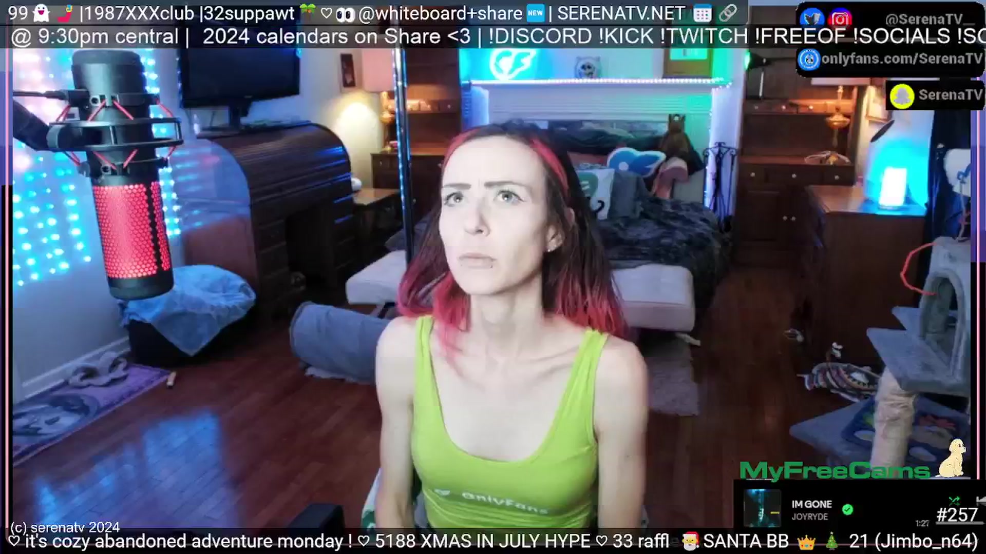 Gallery image thumbnail from serenatv's myfreecams stream on, 07/01/2024, 20:20 image 6 of 20