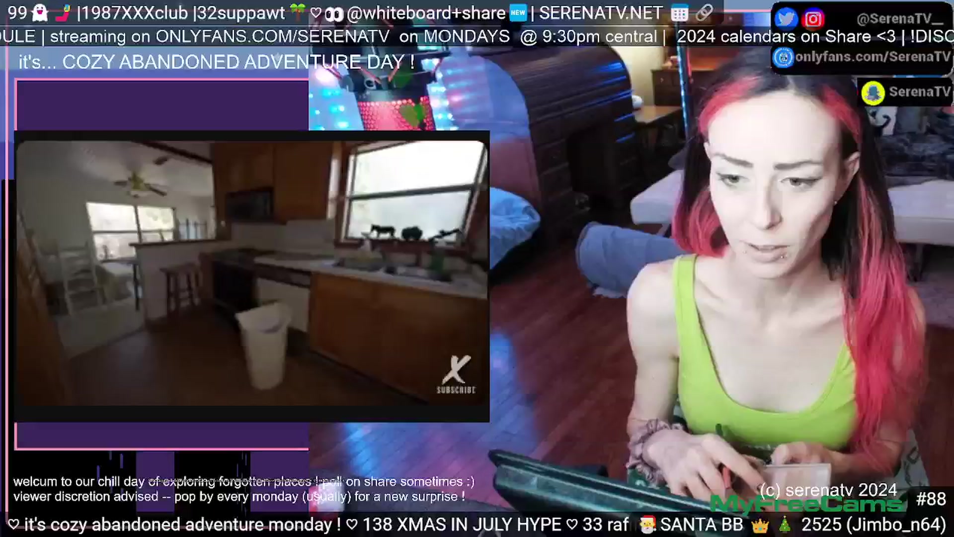 Gallery image thumbnail from serenatv's myfreecams stream on, 07/01/2024, 20:20 image 10 of 20