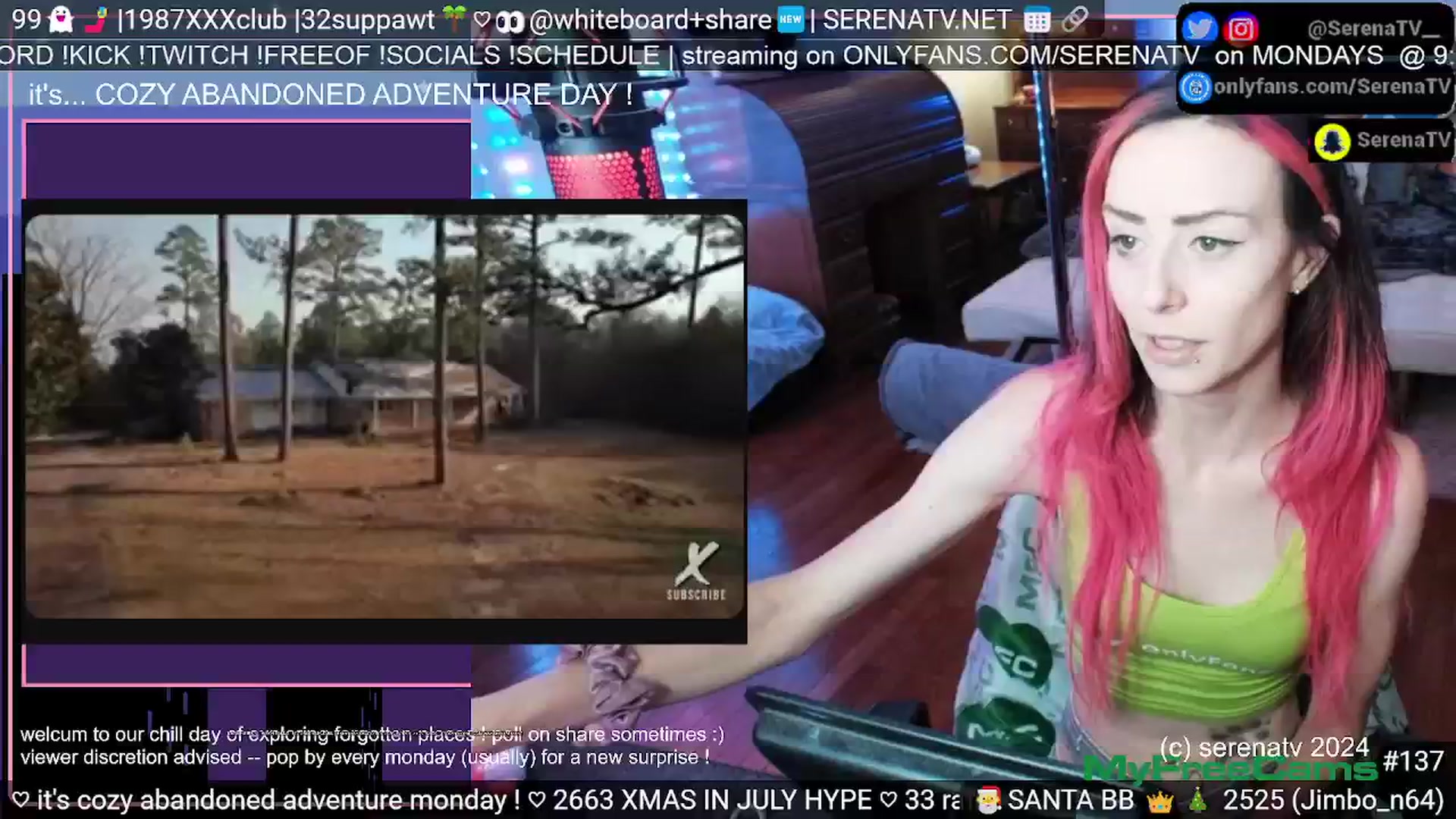 Gallery image thumbnail from serenatv's myfreecams stream on, 07/01/2024, 20:20 image 8 of 20