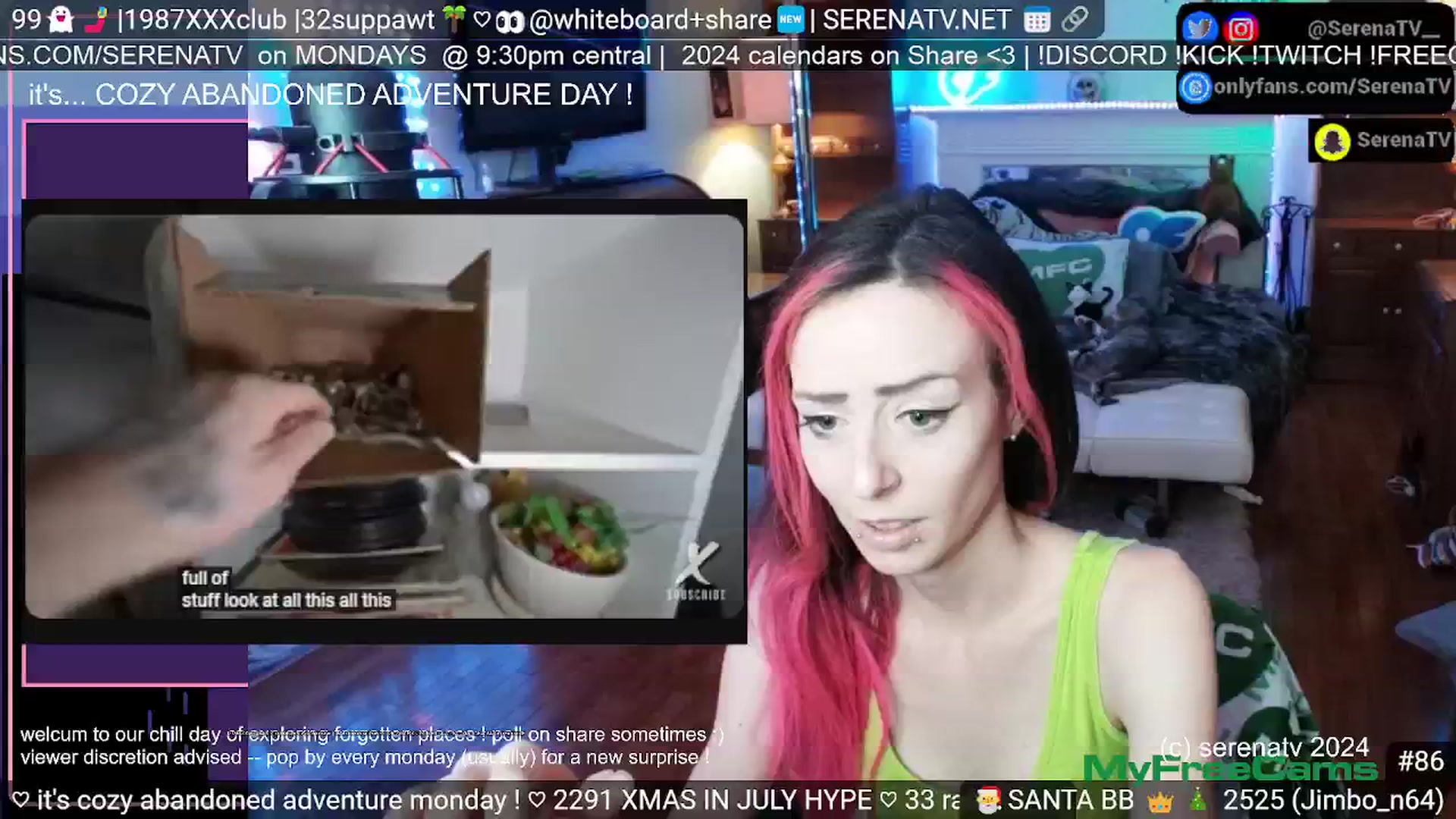Gallery image thumbnail from serenatv's myfreecams stream on, 07/01/2024, 20:20 image 18 of 20