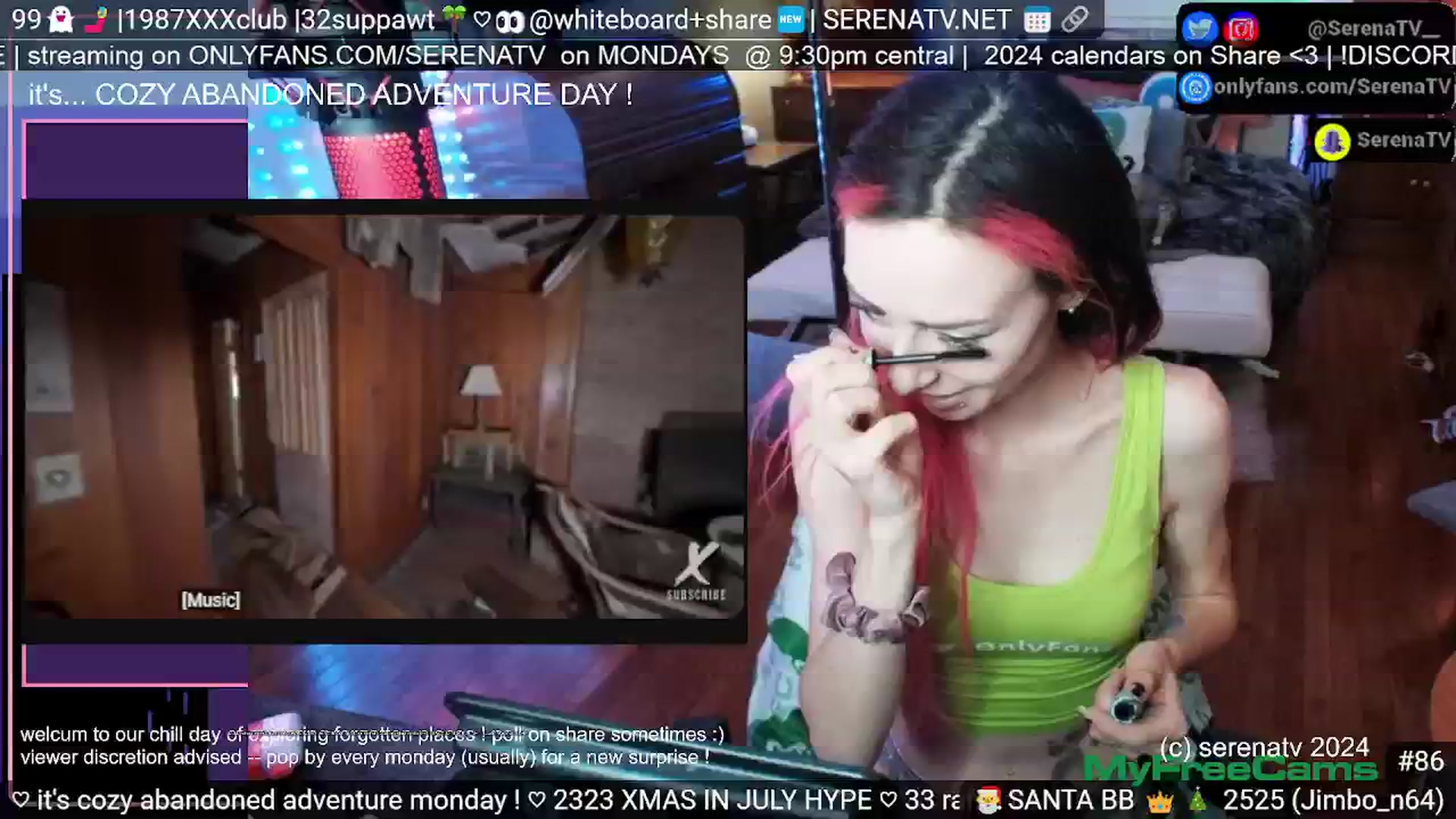 Gallery image thumbnail from serenatv's myfreecams stream on, 07/01/2024, 20:20 image 17 of 20