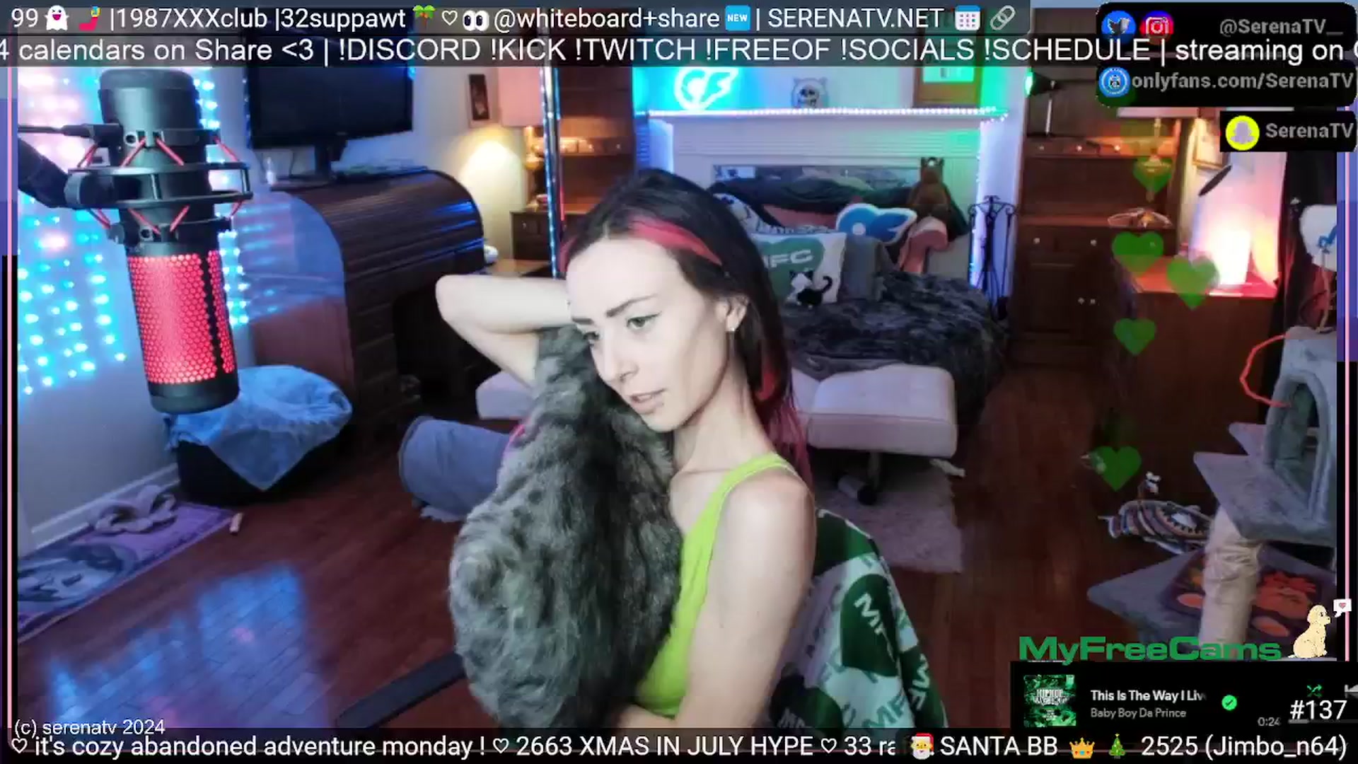 Gallery image thumbnail from serenatv's myfreecams stream on, 07/01/2024, 20:20 image 7 of 20