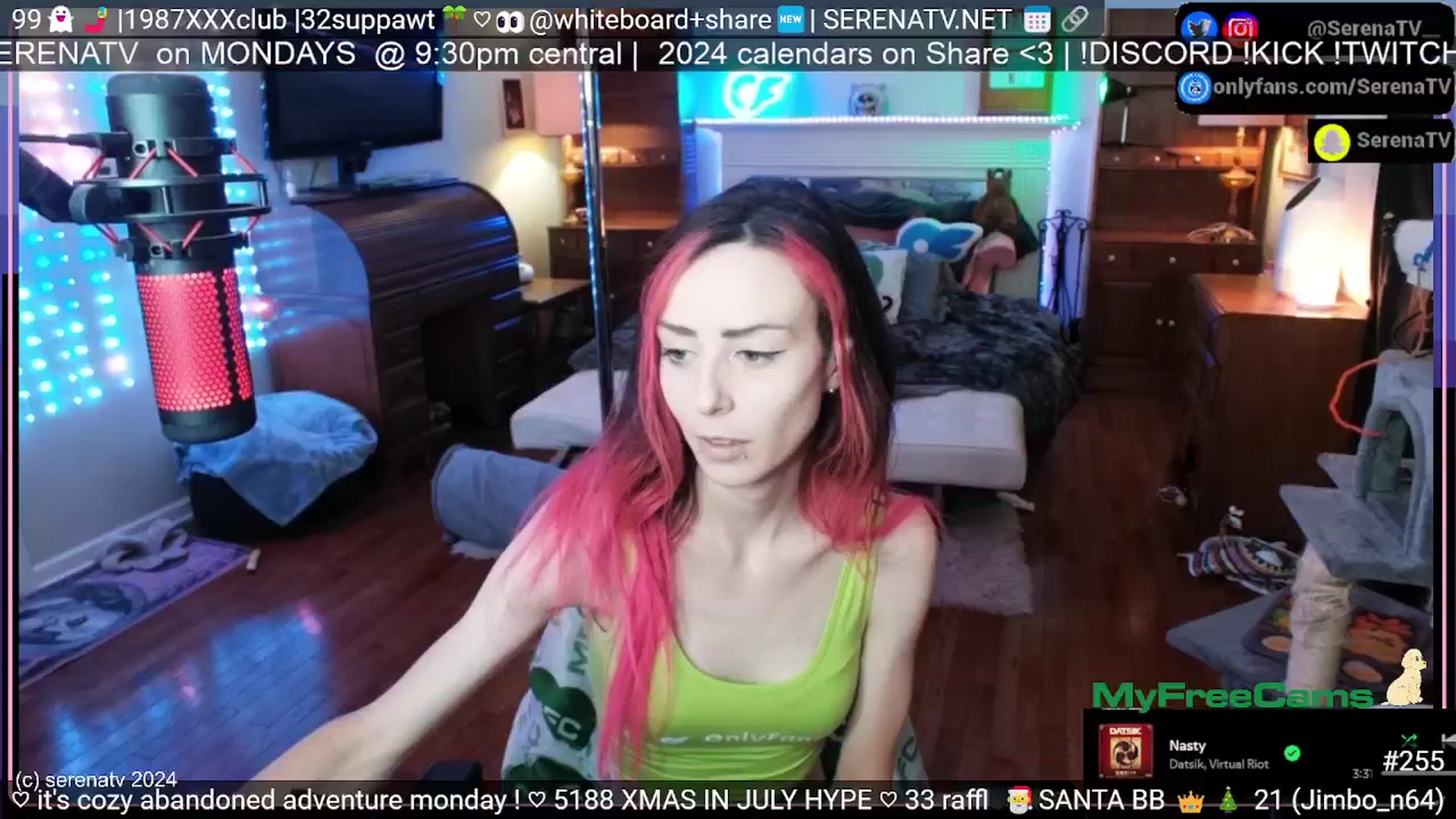 Gallery image thumbnail from serenatv's myfreecams stream on, 07/01/2024, 20:20 image 5 of 20